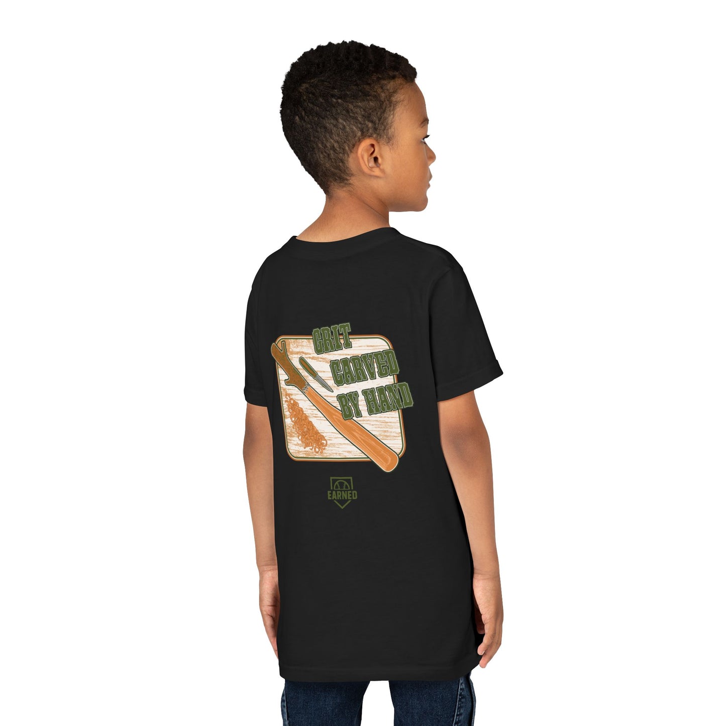 GRIT CARVED BY HAND Youth Tee - LUMBER JACK Collection