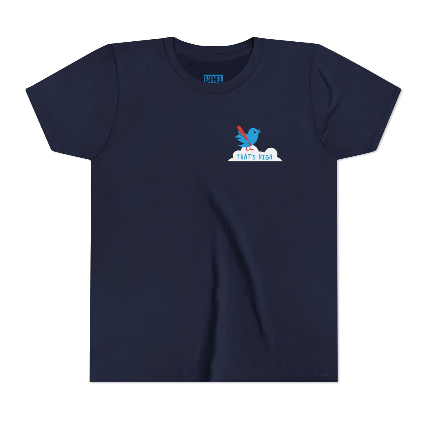 THAT'S HIGH Youth Tee (Blue Bird) - DUGOUT CHANT Collection