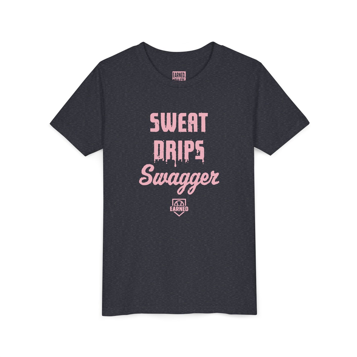 SWEAT DRIPS SWAGGER Youth Tee (Pink Font)