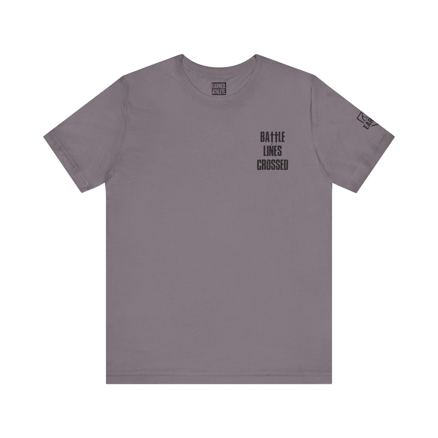 BATTLE LINES CROSSED Tee (Black Font)