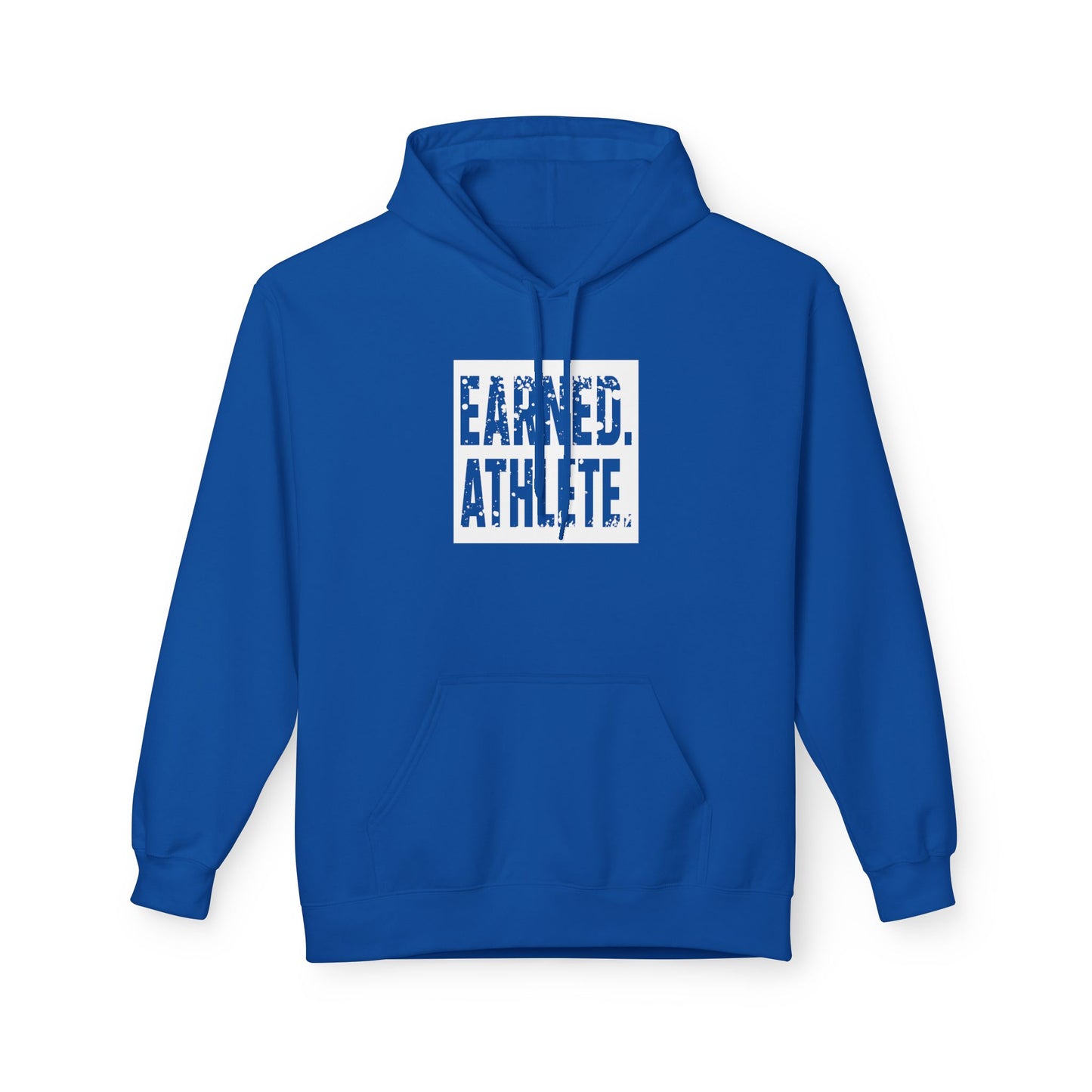 EARNED. ATHLETE. Hoodie (White Logo)