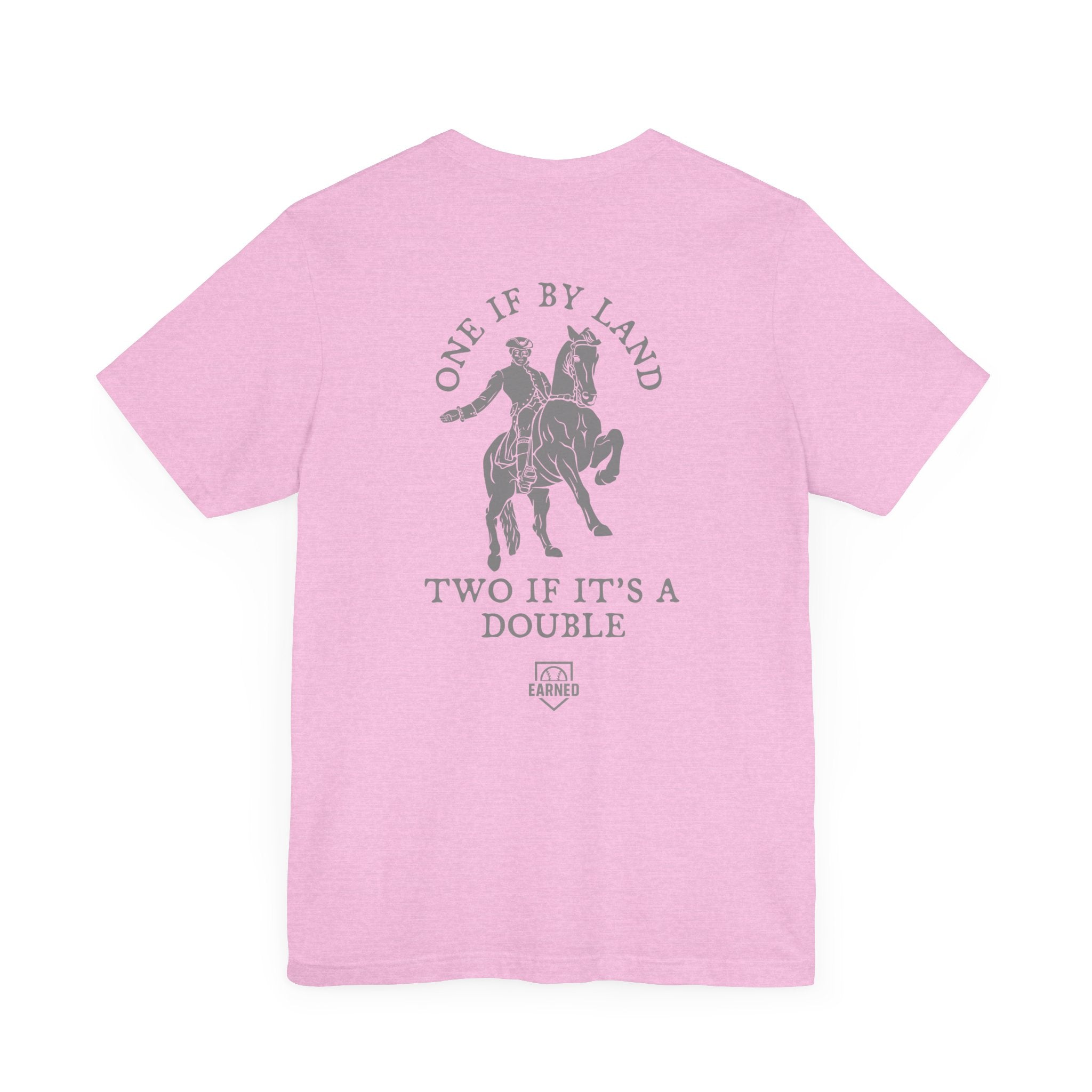 ONE IF BY LAND, TWO IF IT'S A DOUBLE Tee (Paul Revere White)