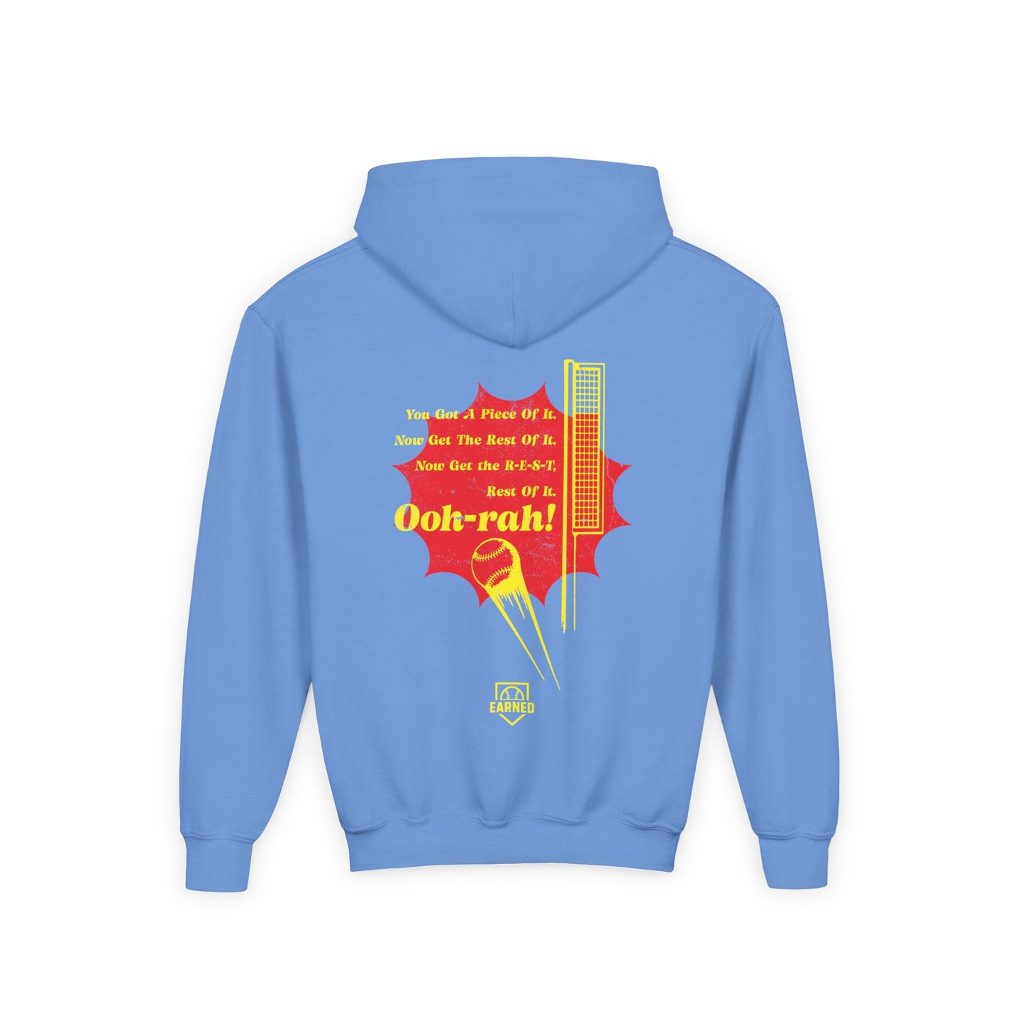 PIECE OF IT Youth Hoodie (Red Logo) - DUGOUT CHANT Collection