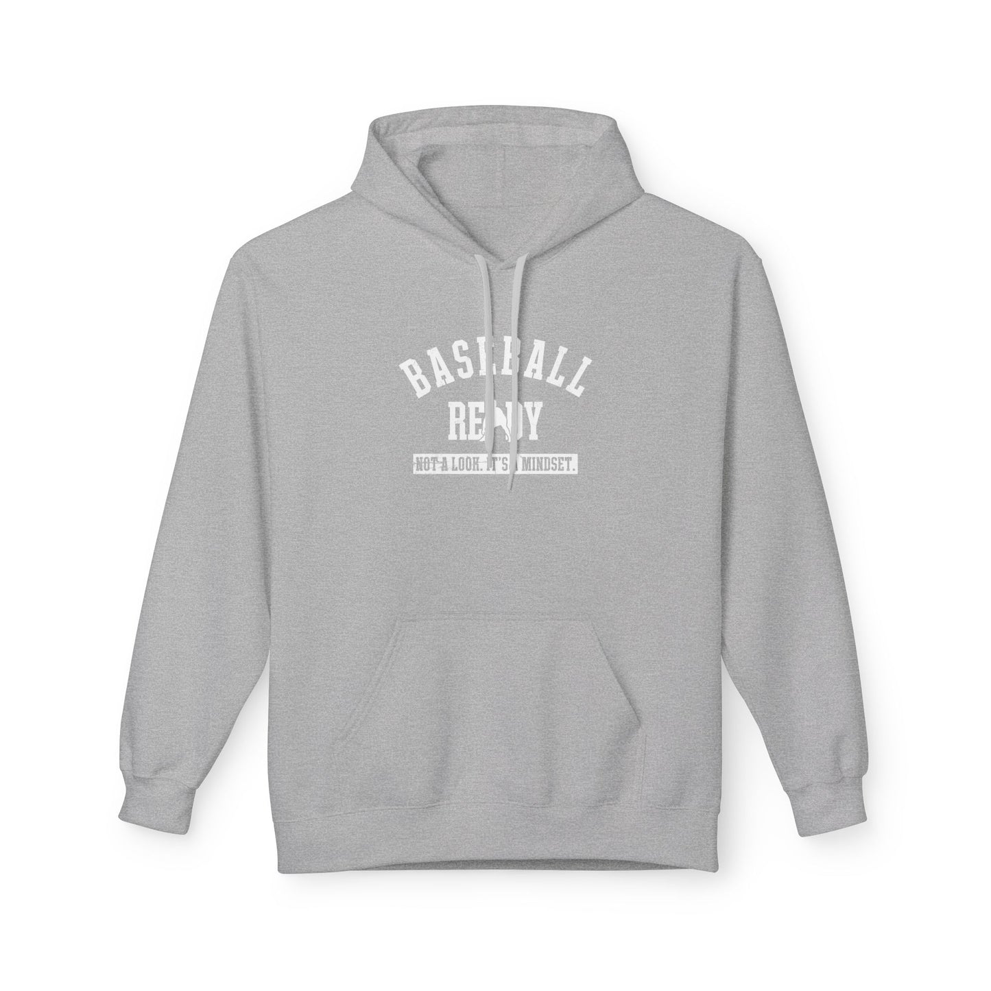BASEBALL READY Adult Hoodie (White Font)
