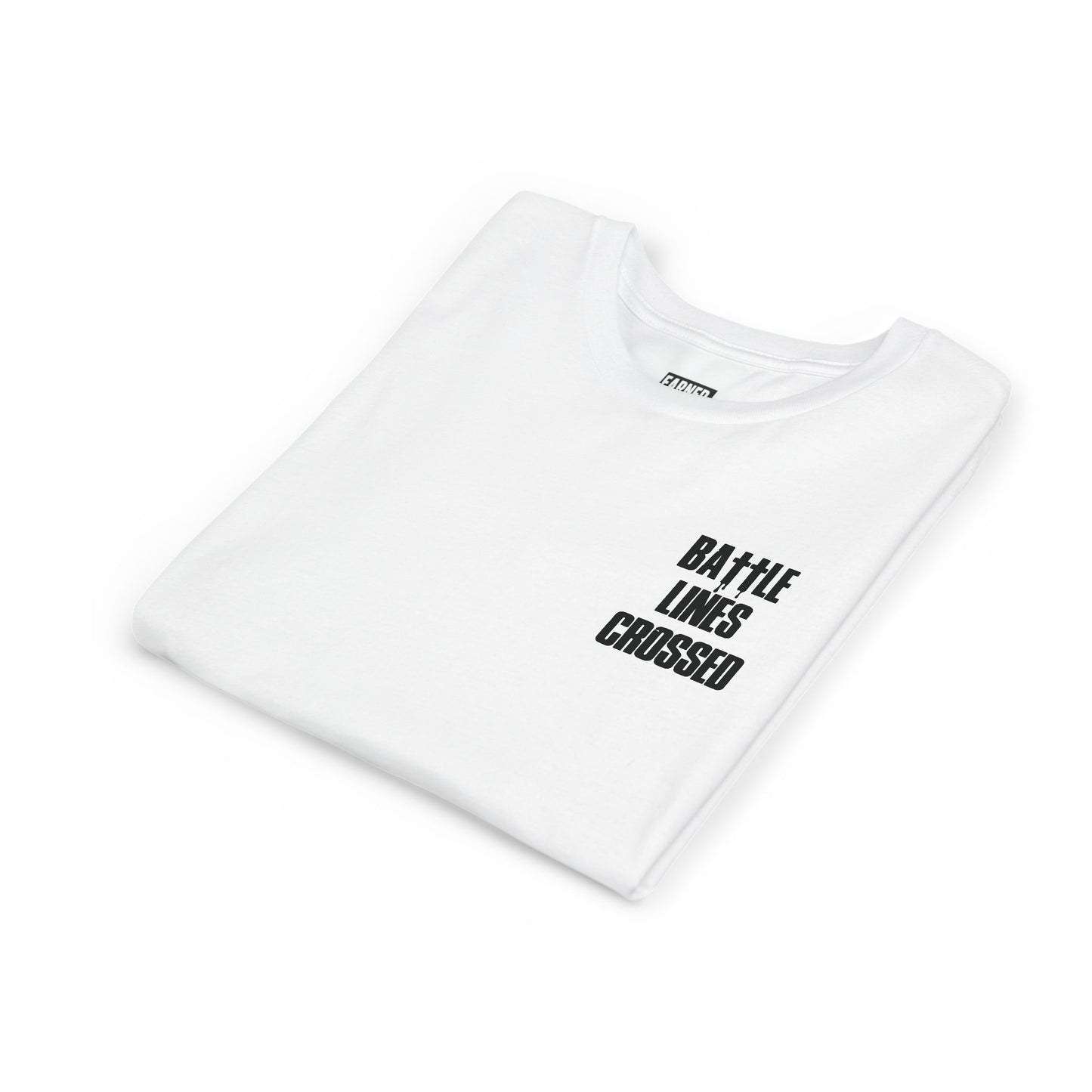 BATTLE LINES CROSSED Youth Tee (Black Font)