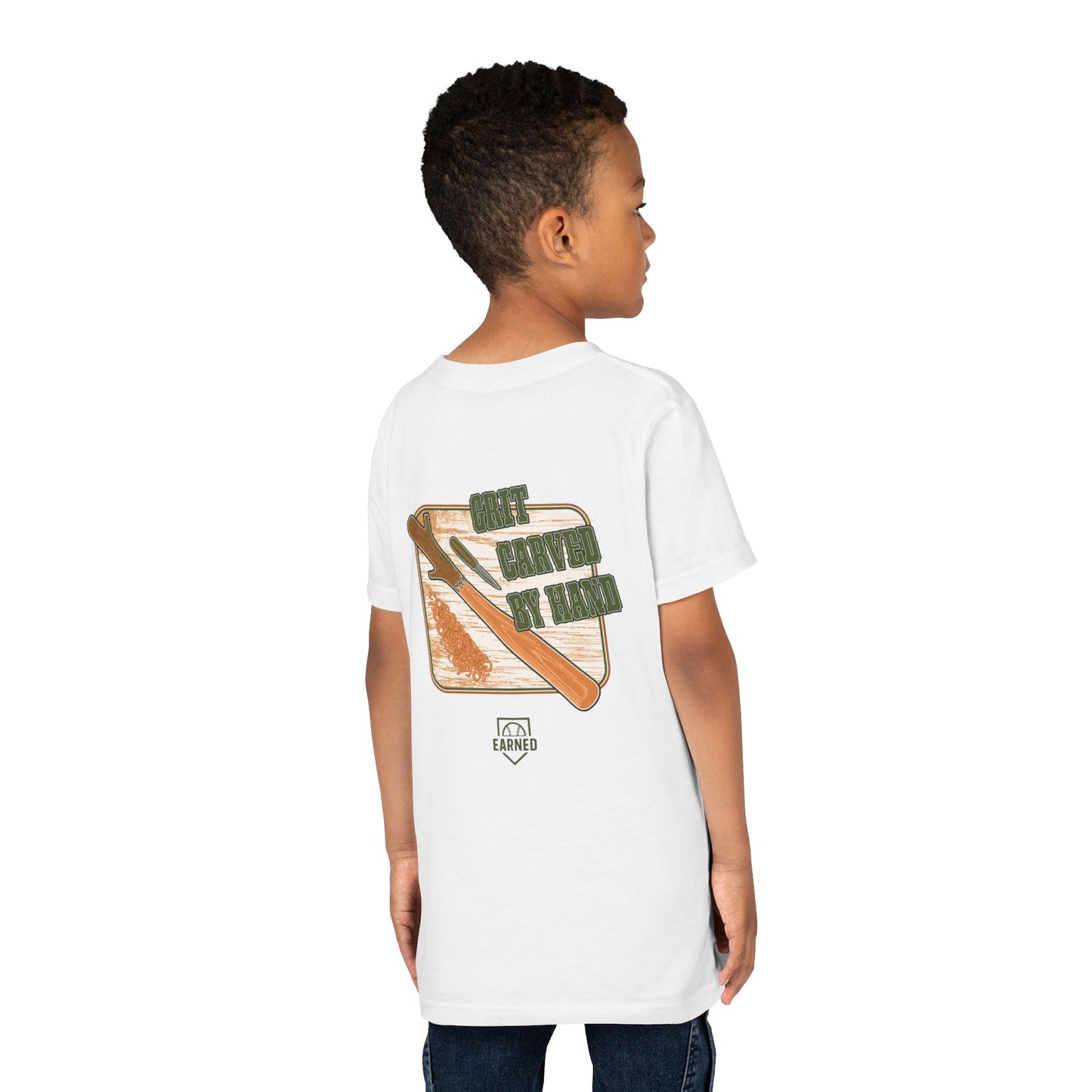 GRIT CARVED BY HAND Youth Tee - LUMBER JACK Collection