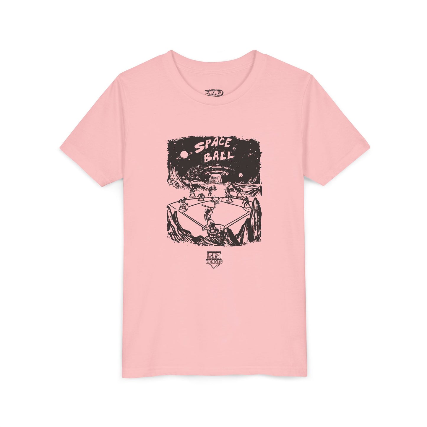 SPACE BALL: INFIELD FLY ABDUCTION Youth Tee (Black & White)