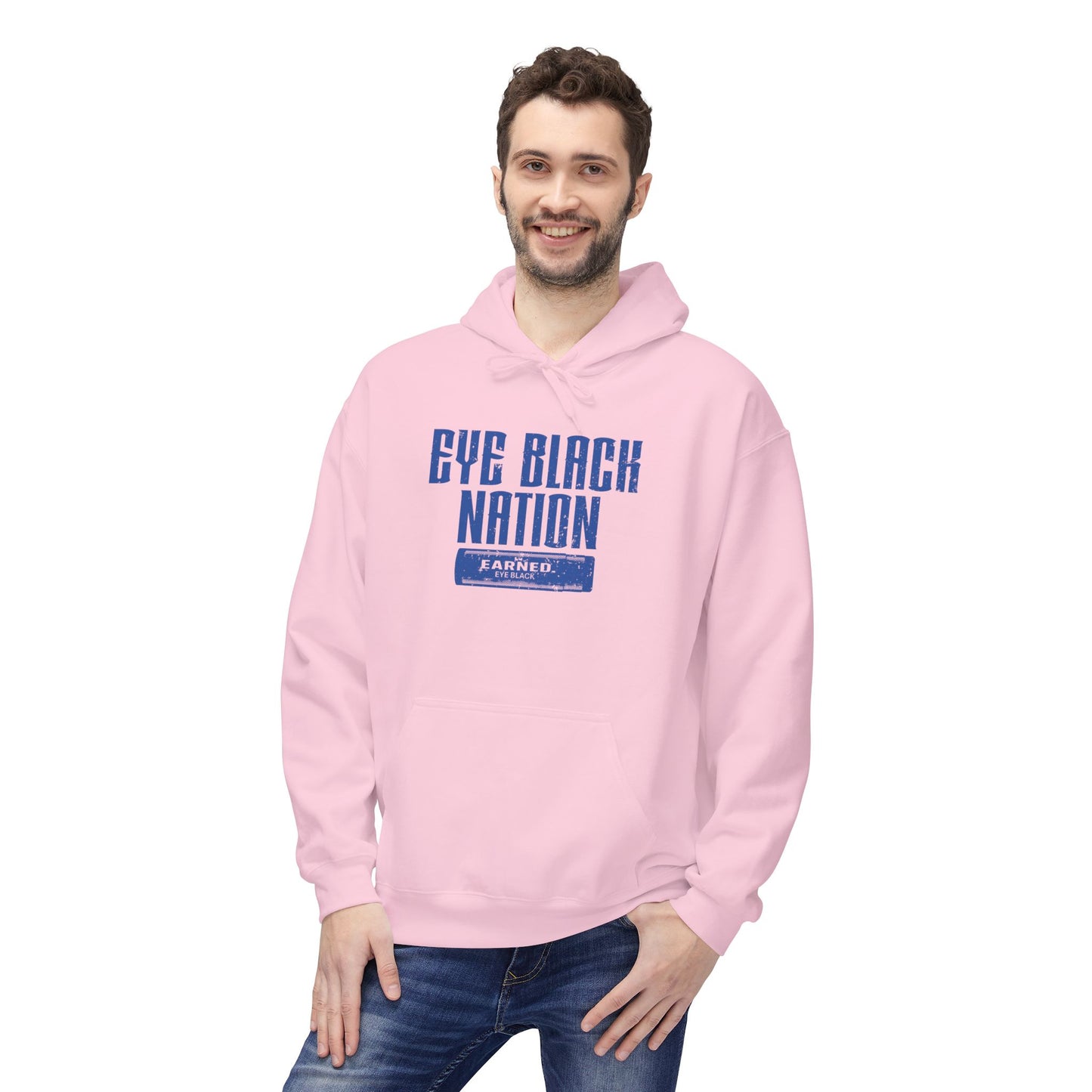 EYE BLACK NATION / WARRIOR Hoodie (Blue Font)