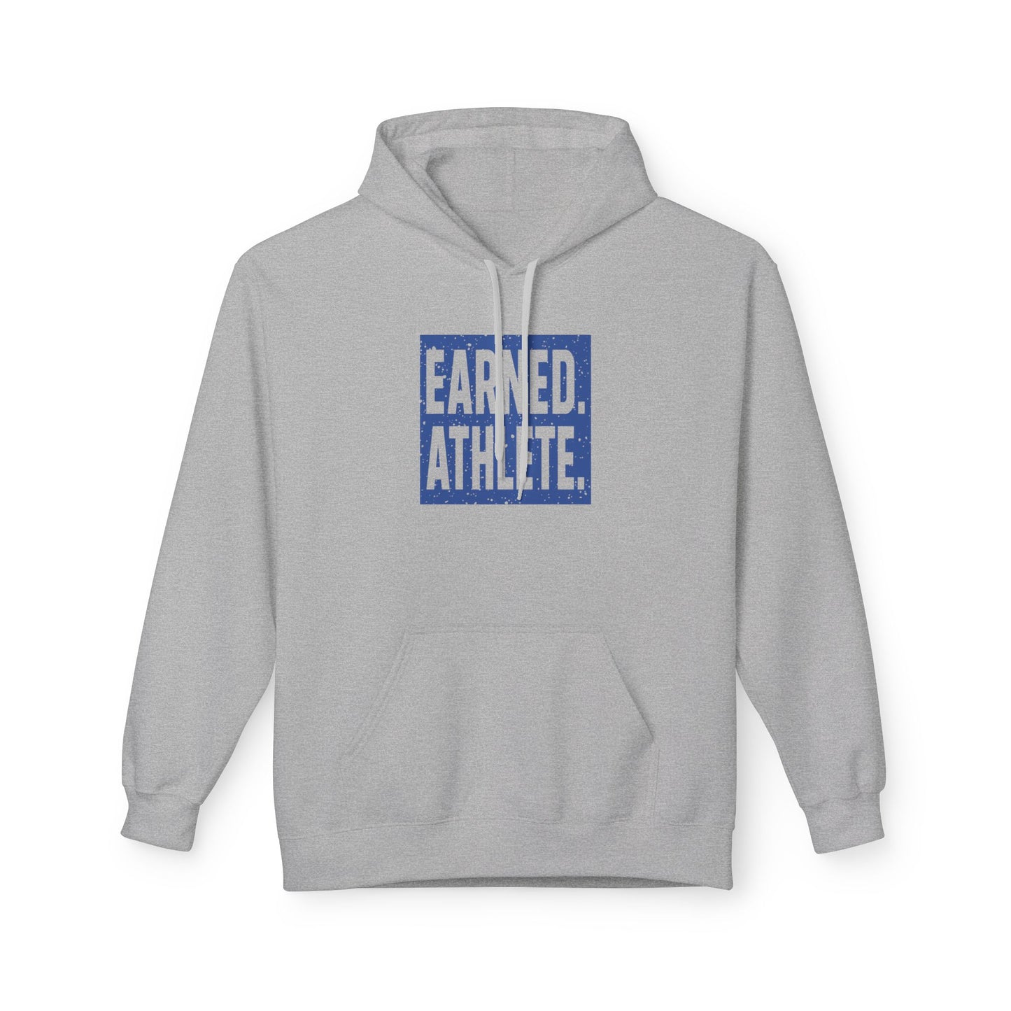 EARNED. ATHLETE. Hoodie (Blue Logo)