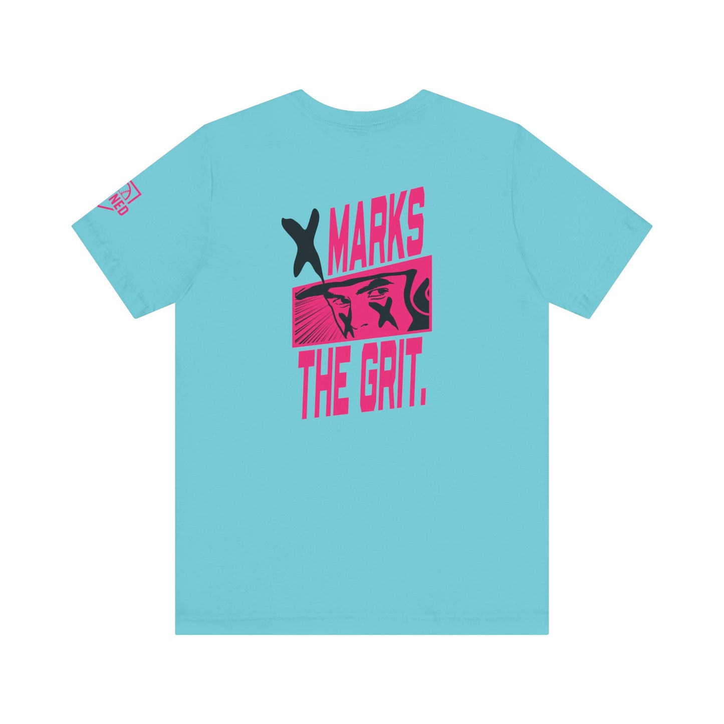 X MARKS THE GRIT Tee (Black X, Pink font)