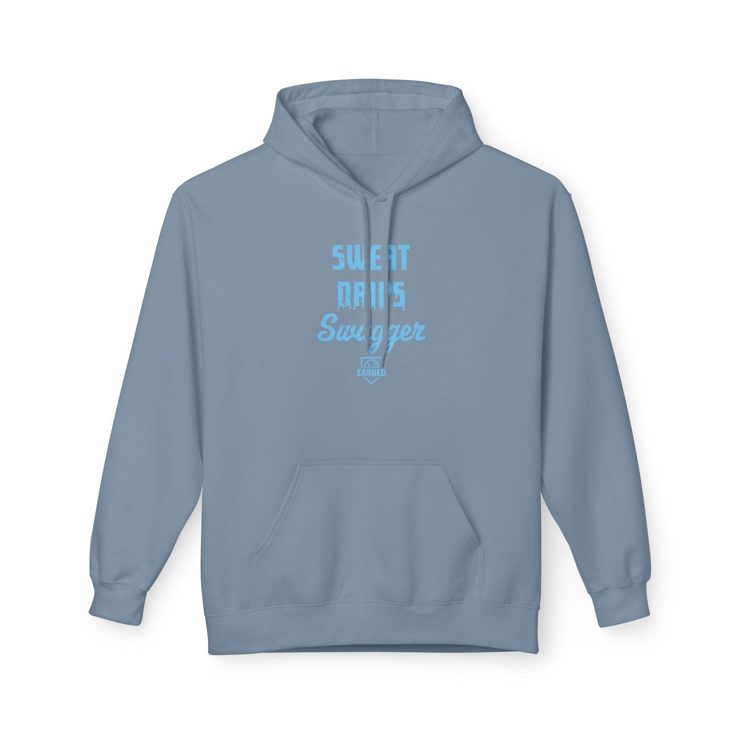 SWEAT DRIPS SWAGGER Hoodie (Light Blue Font)