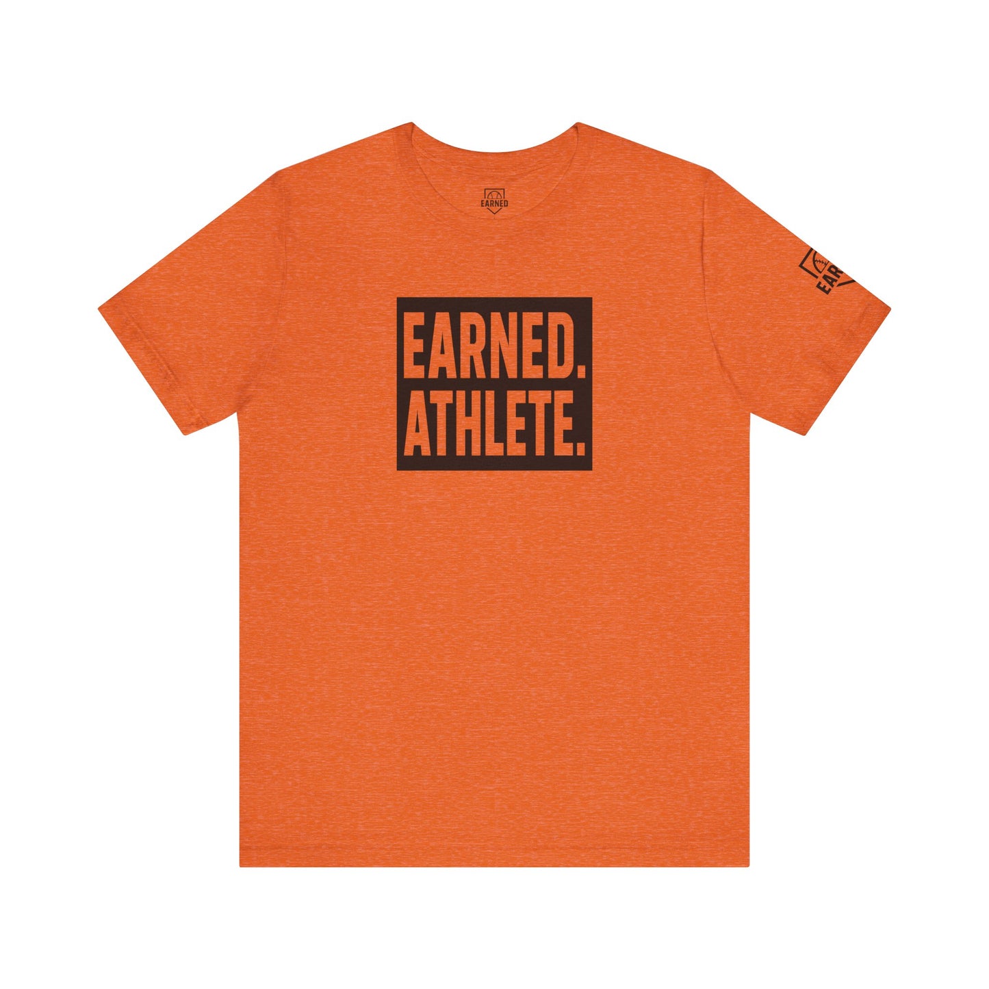 EARNED. ATHLETE. Logo Tee (Black Font)