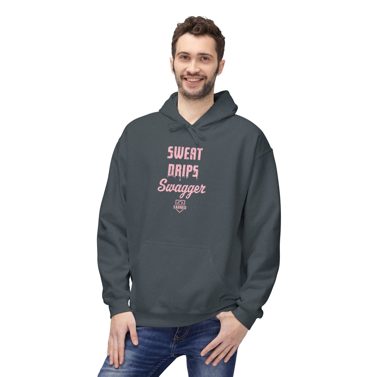 SWEAT DRIPS SWAGGER Hoodie (Pink Font)