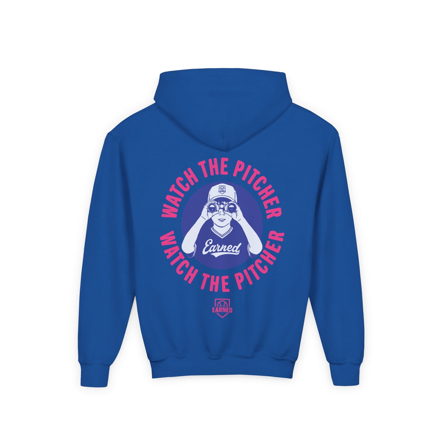 WATCH THE PITCHER Youth Hoodie - DUGOUT CHANT Collection