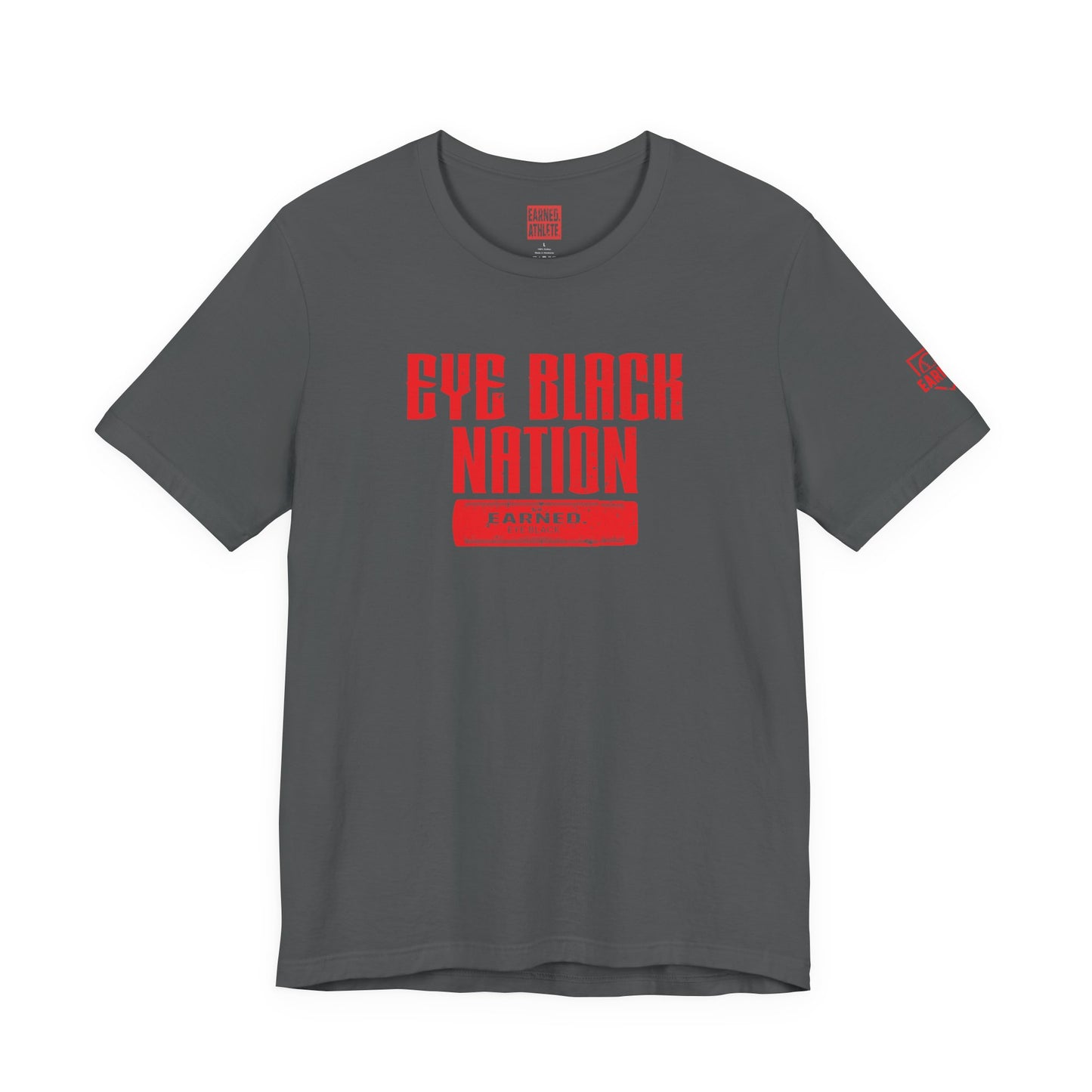 EYE BLACK NATION Adult Tee (Red Font)