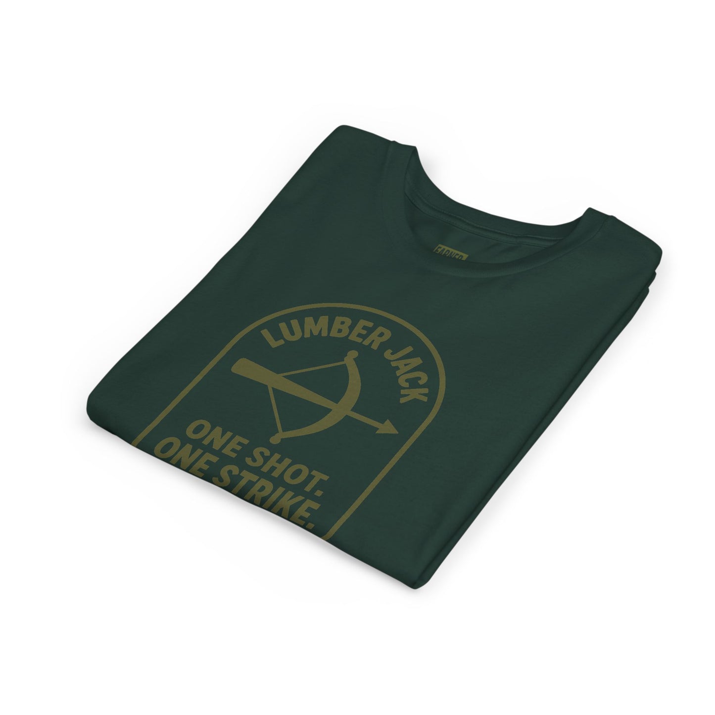 ONE SHOT. ONE STRIKE. Youth Tee – LUMBER JACK Collection