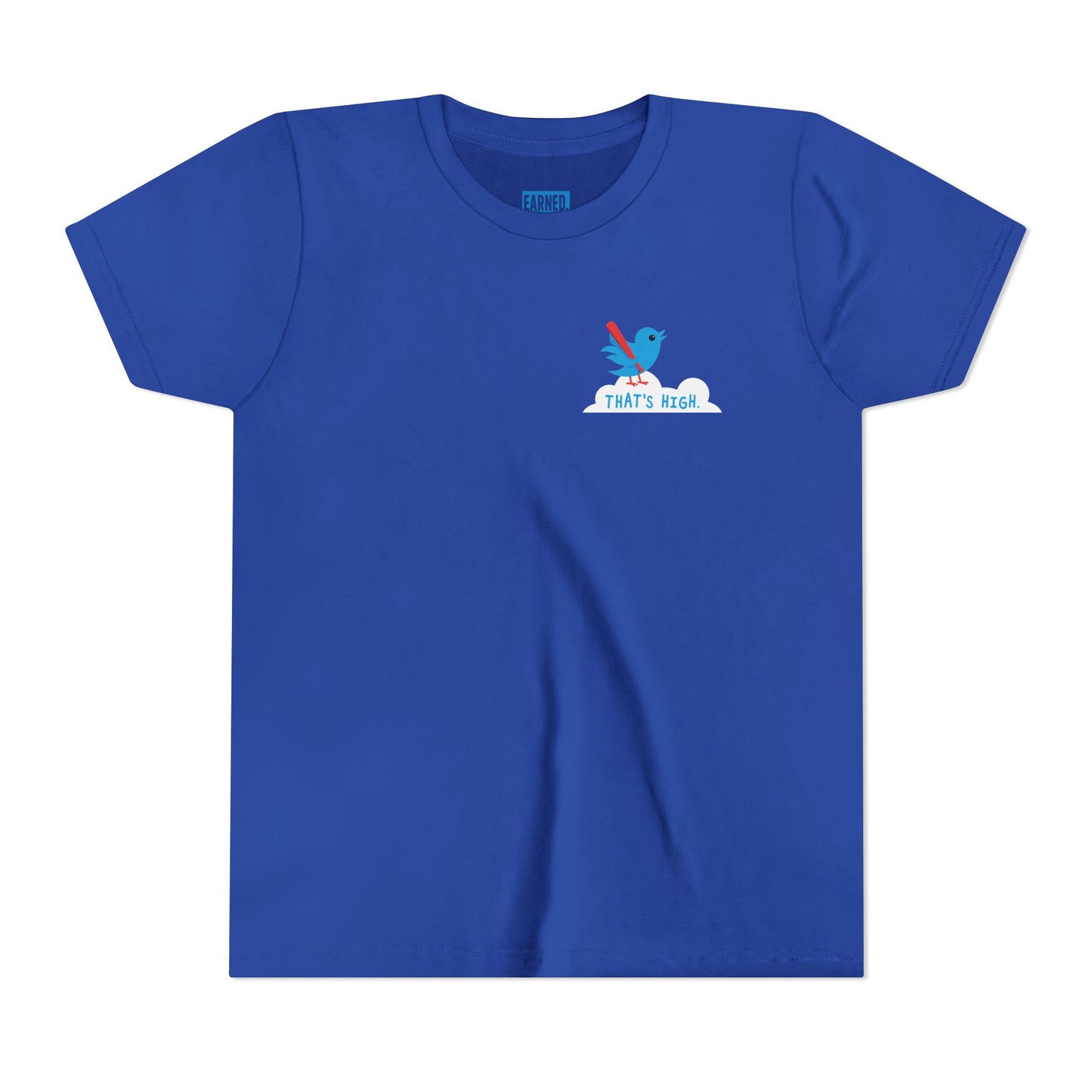 THAT'S HIGH Youth Tee (Blue Bird) - DUGOUT CHANT Collection
