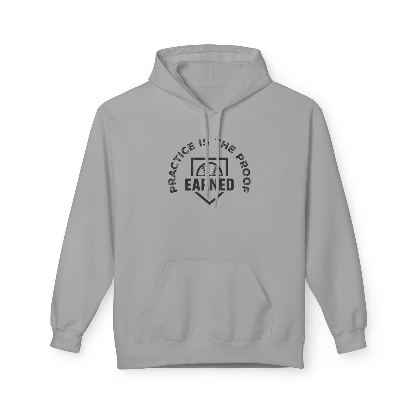 PRACTICE IS THE PROOF Hoodie (Black Font)