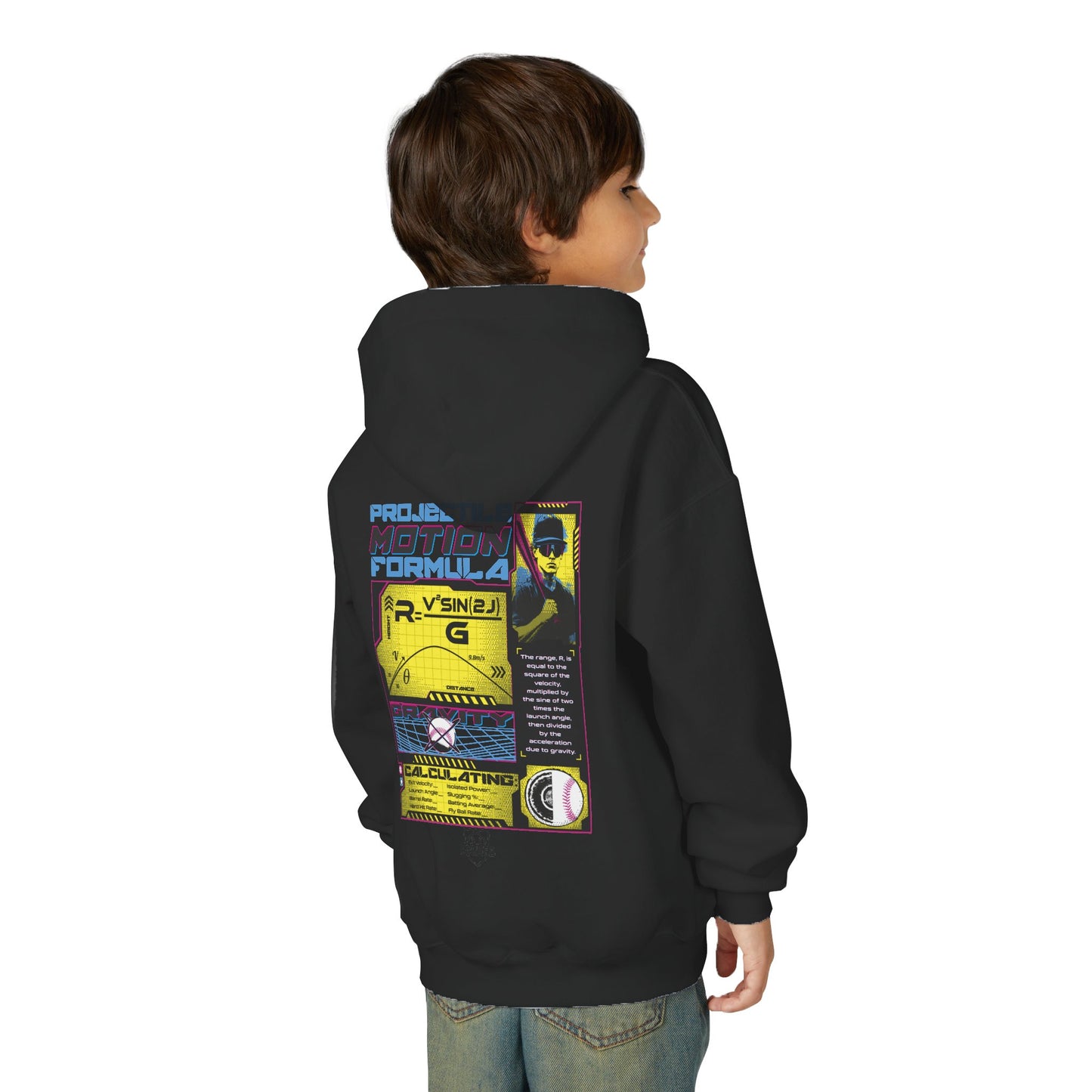 PROJECTILE MOTION FORMULA Youth Tee - BASEBALL IQ Collection