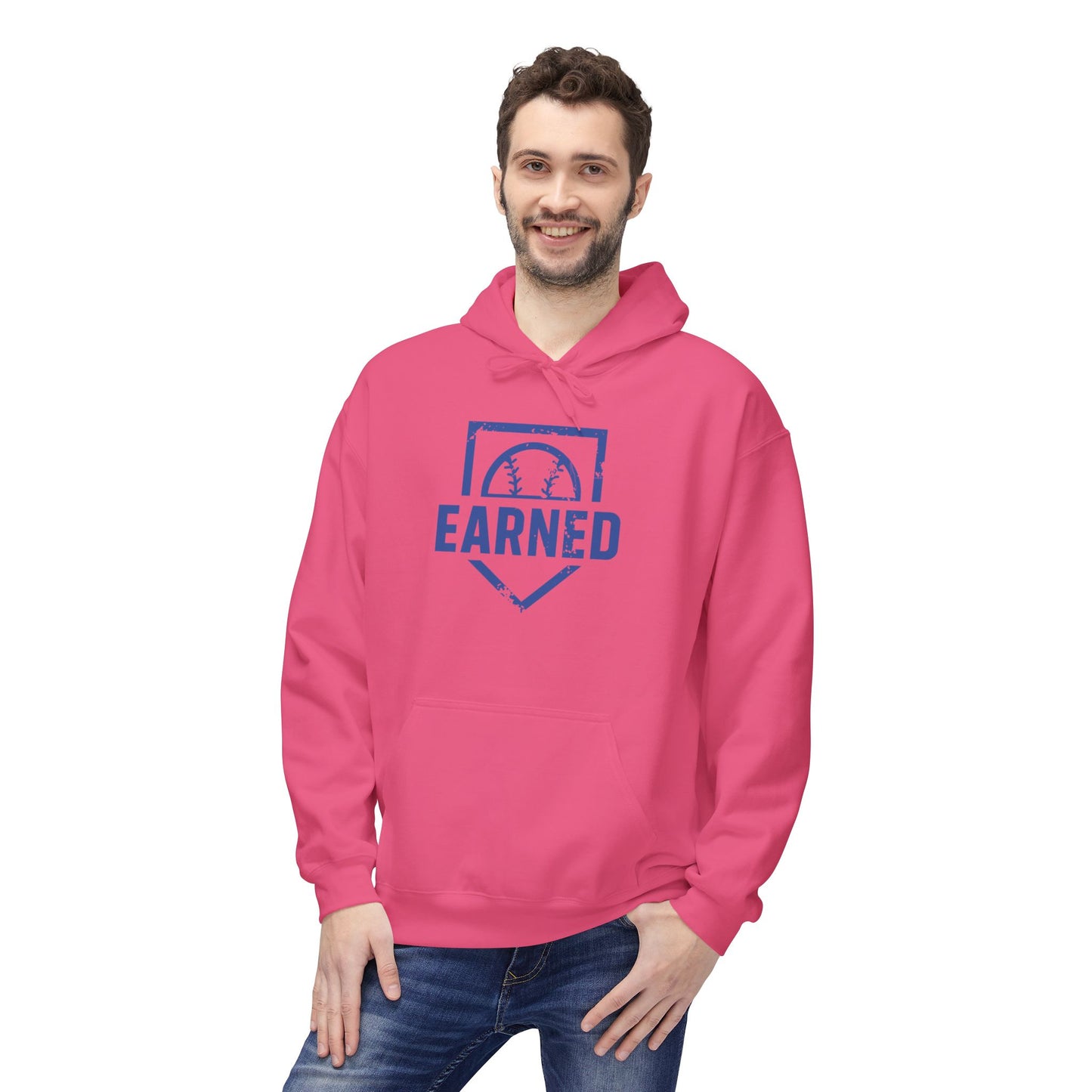 EARNED Logo Hoodie (Blue Font)