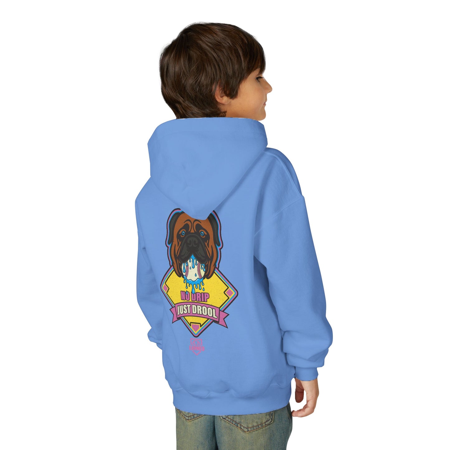 NO DRIP. JUST DROOL. Youth Hoodie - BARK PARK Collection