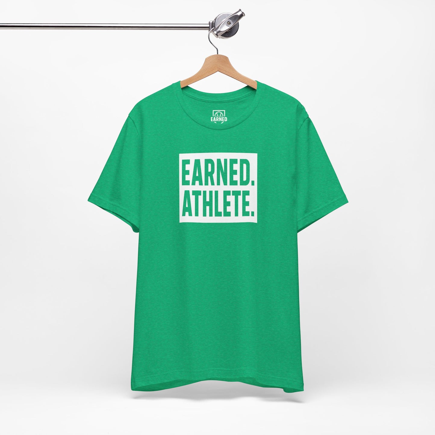 EARNED. ATHLETE. Tee (White Font)