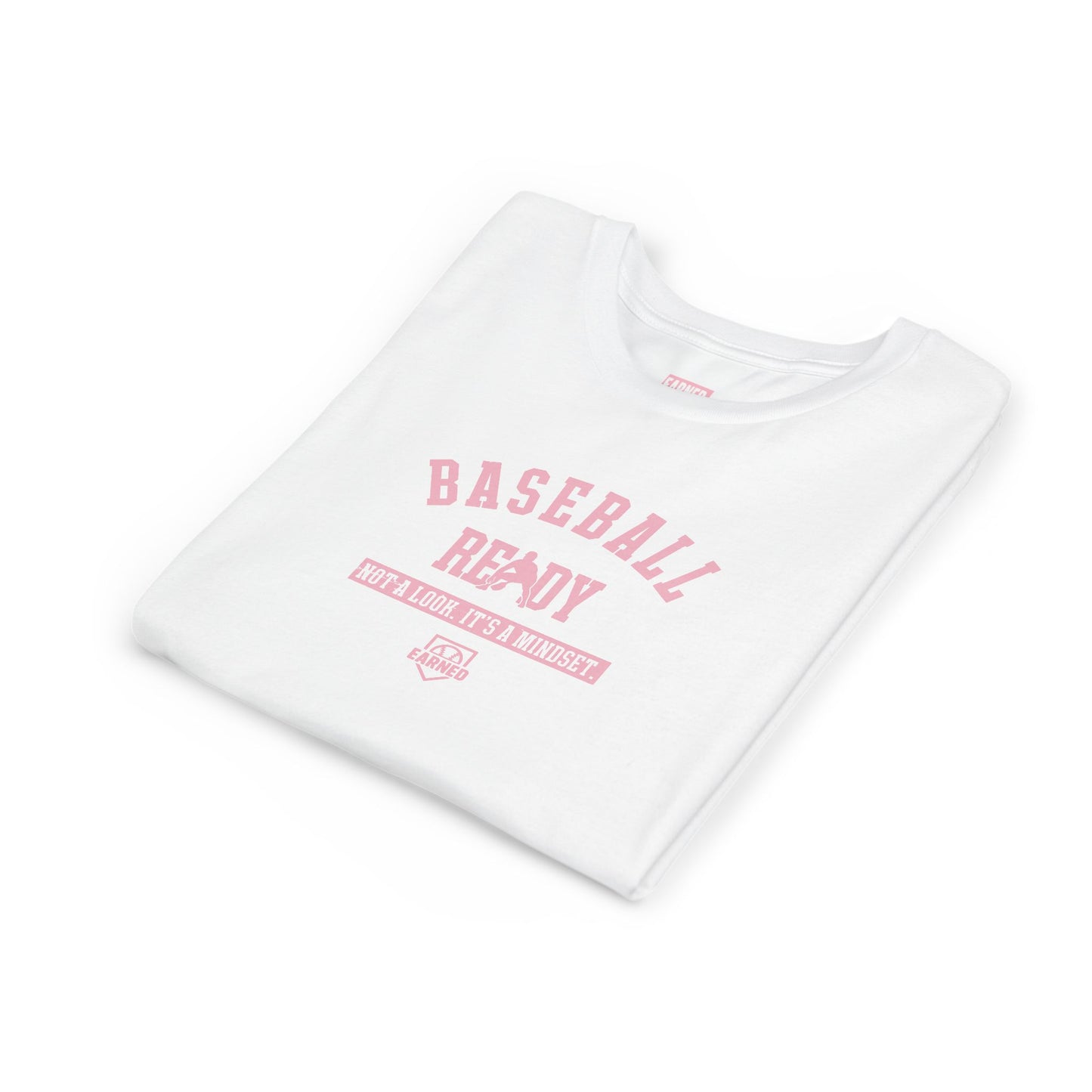 BASEBALL READY Youth Tee (Pink Font)