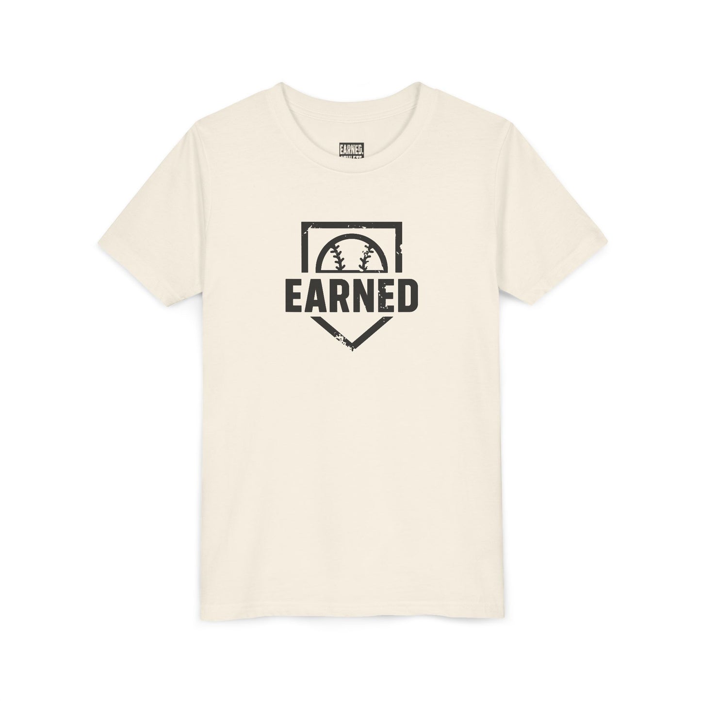 EARNED Logo Youth Tee (Black Font)