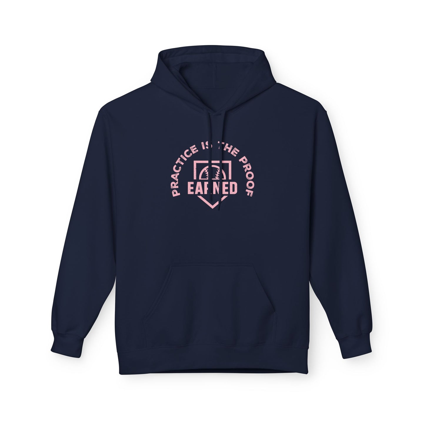 PRACTICE IS THE PROOF Hoodie (Pink Font)
