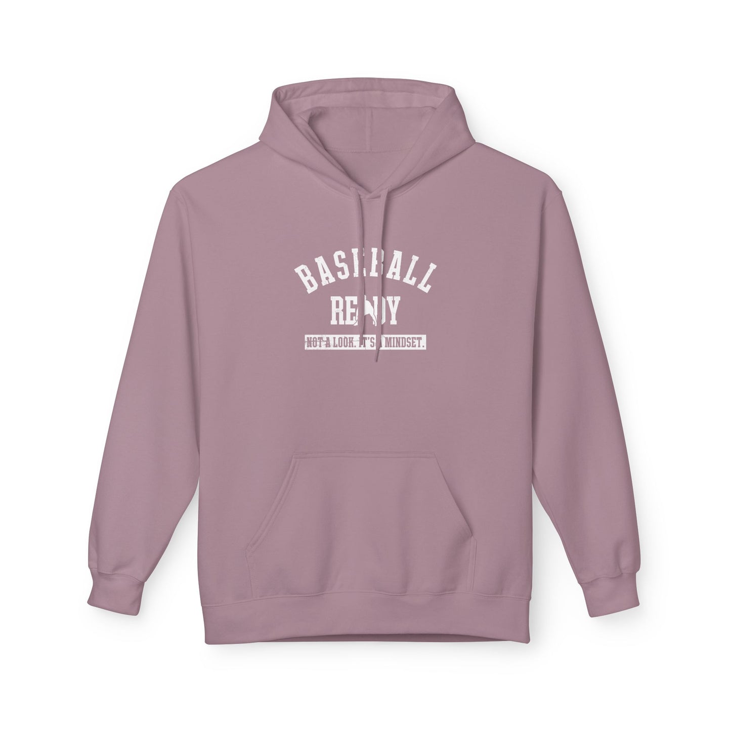 BASEBALL READY Adult Hoodie (White Font)