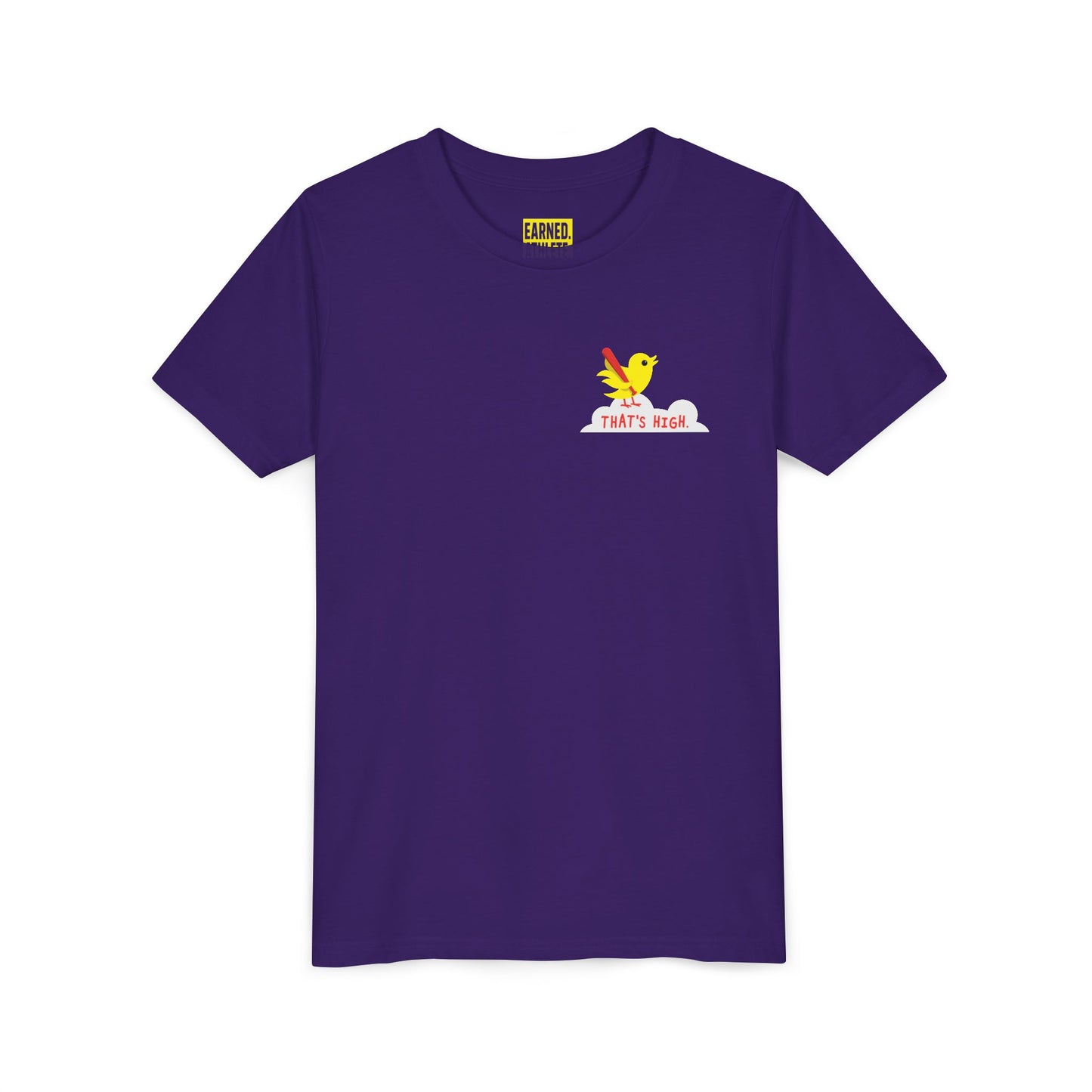 THAT'S HIGH Youth Tee (Yellow Bird) - DUGOUT CHANT Collection
