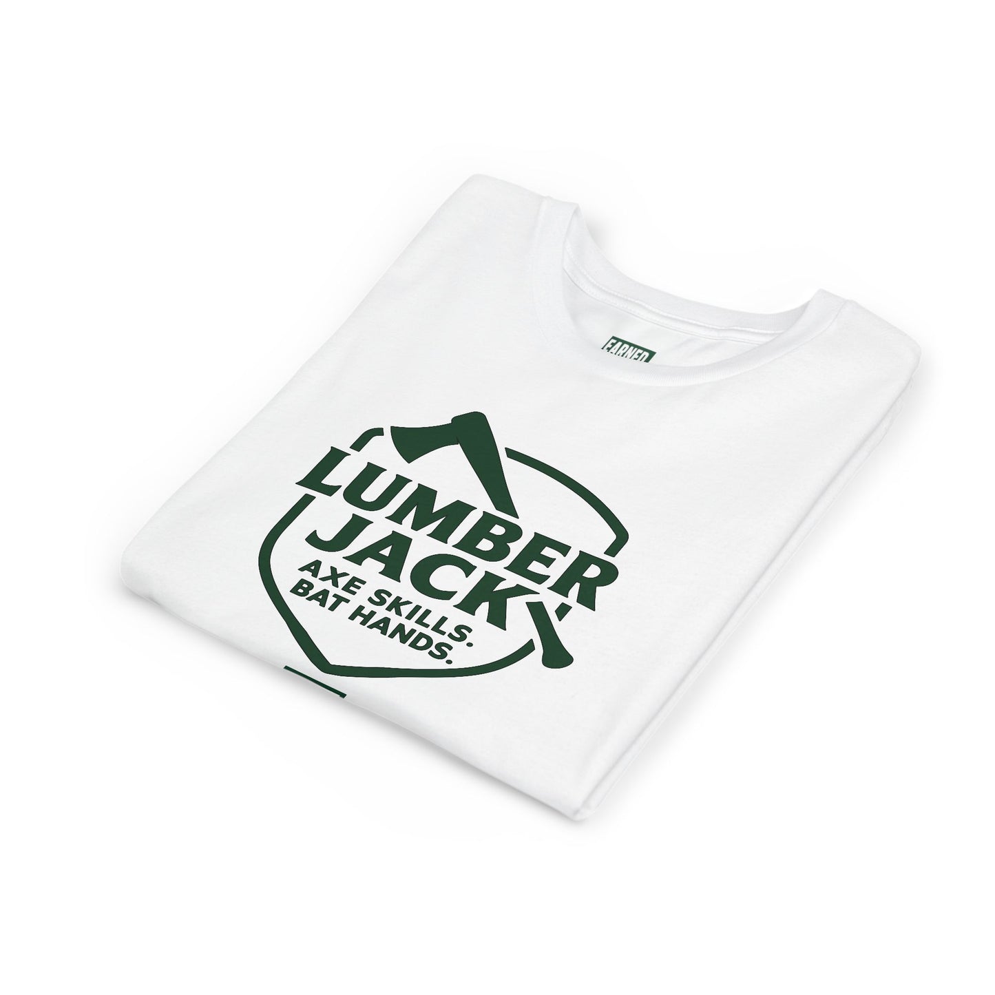 LUMBER JACK. AXE SKILLS. BAT HANDS. Youth Tee
