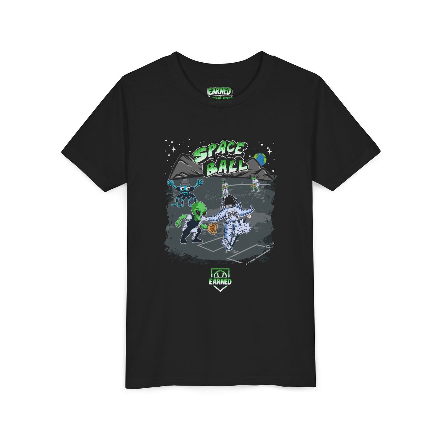 SPACE BALL: PLAY AT THE PLATE Youth Tee (Color)