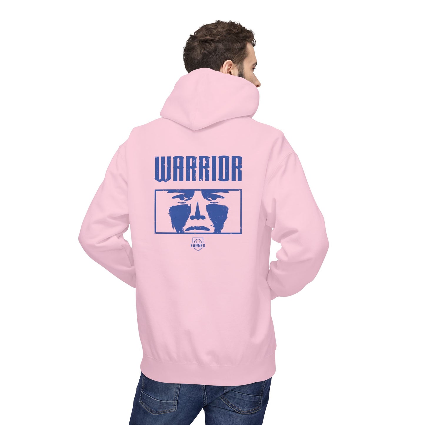 EYE BLACK NATION / WARRIOR Hoodie (Blue Font)