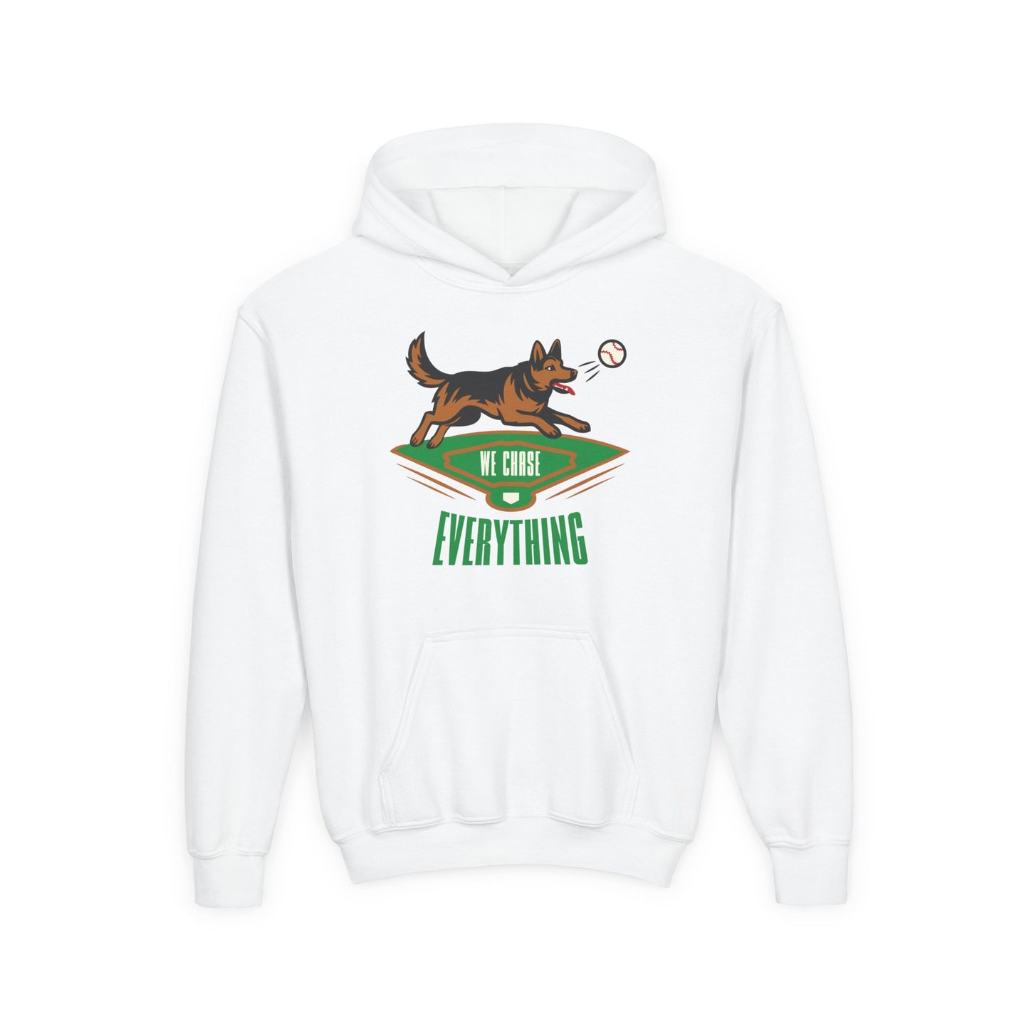WE CHASE EVERYTHING Youth Hoodie - BARK PARK Collection