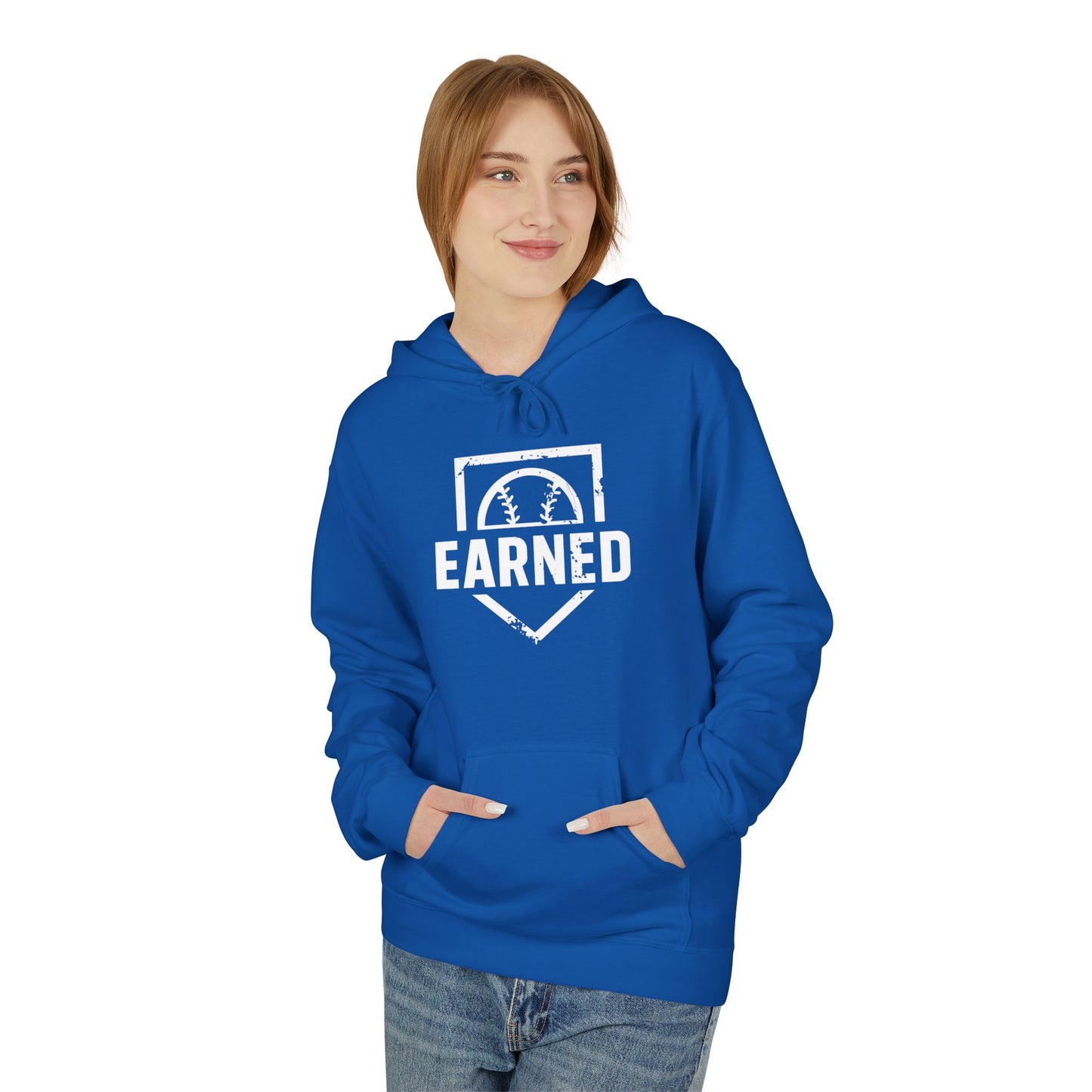 EARNED Logo Hoodie (White Font)