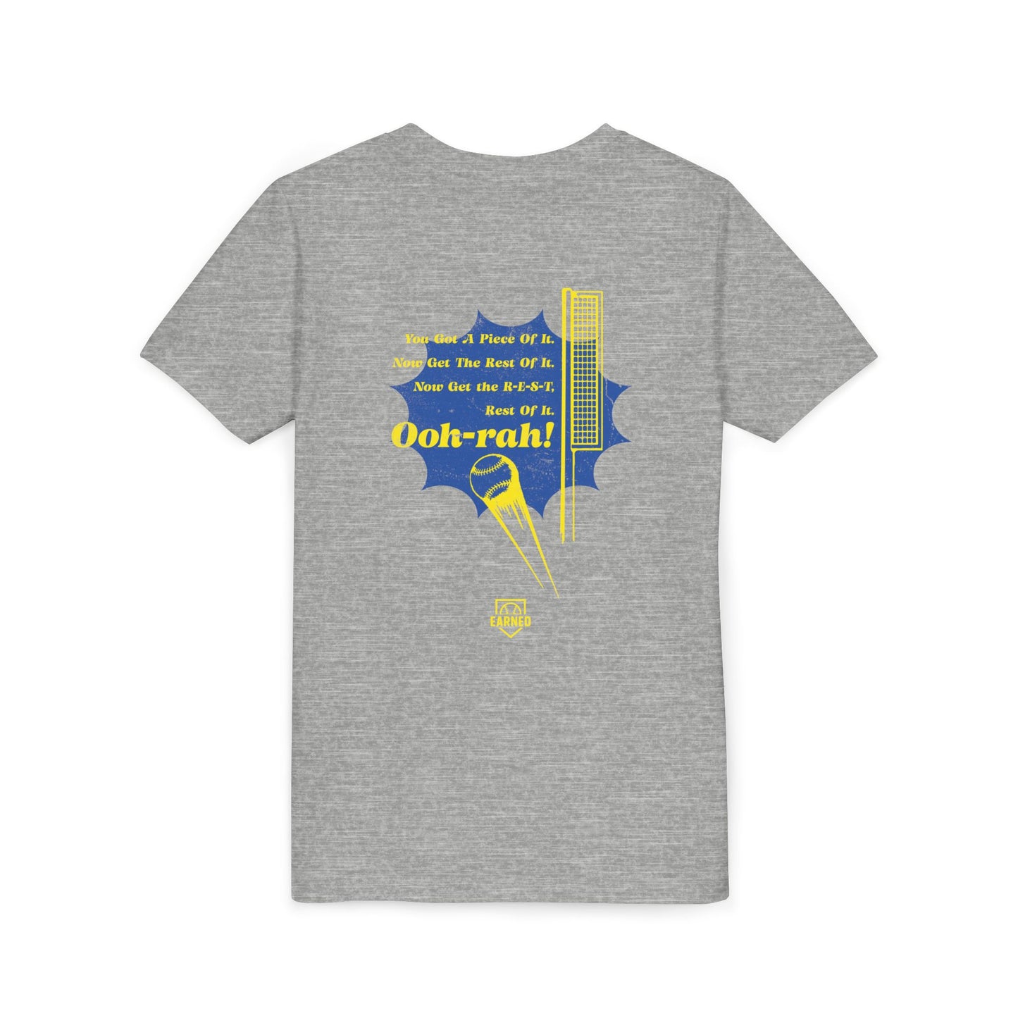 PIECE OF IT Youth Tee (Blue Logo) - DUGOUT CHANT Collection