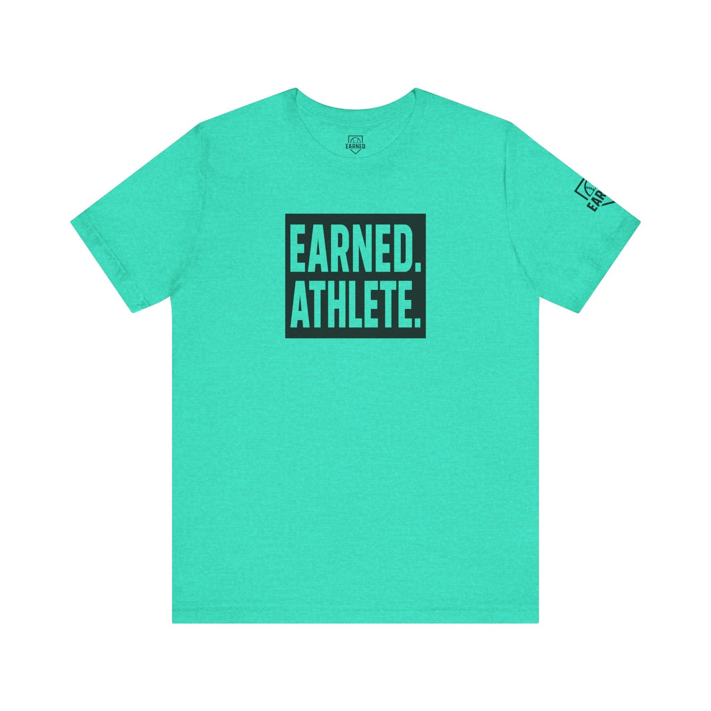 EARNED. ATHLETE. Logo Tee (Black Font)