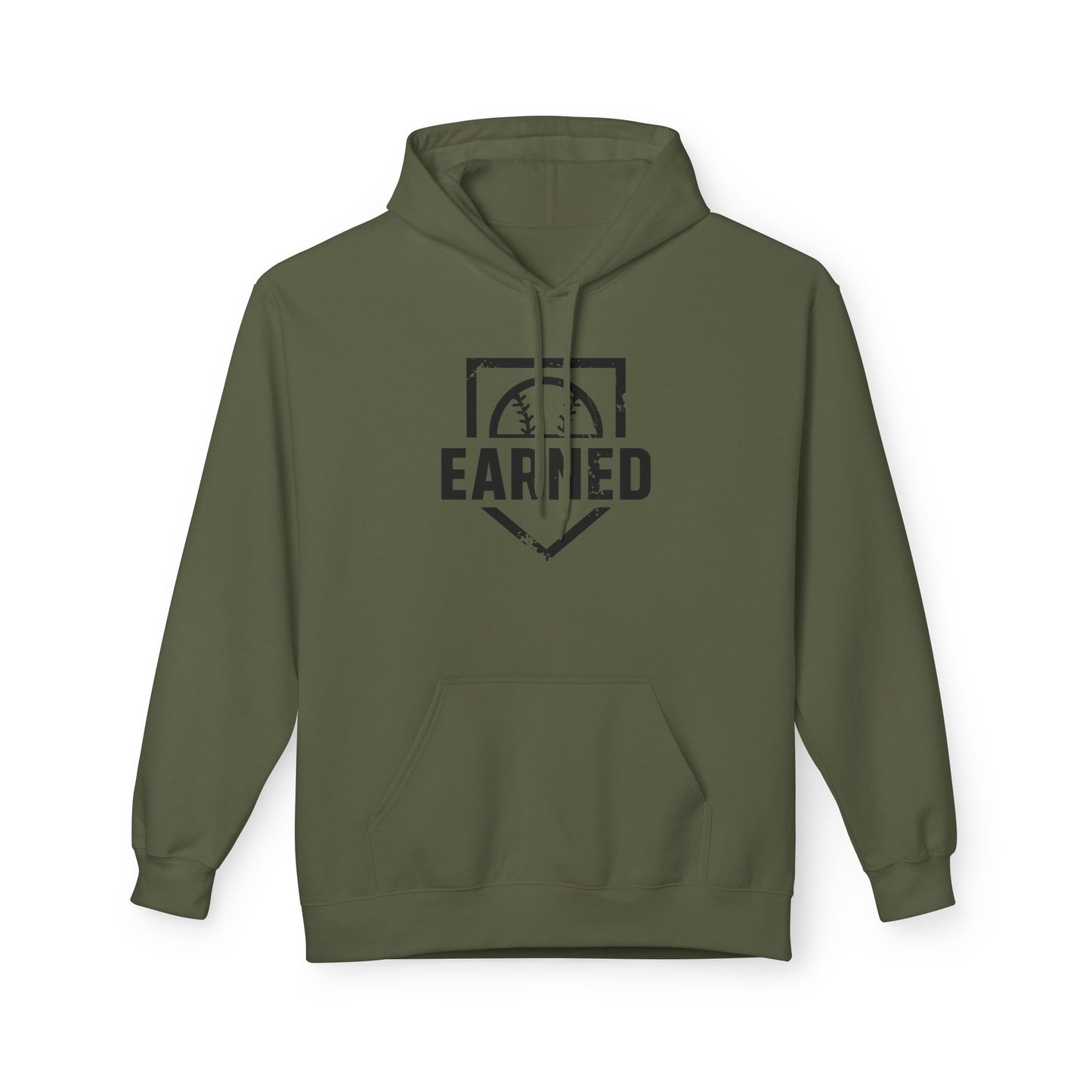 EARNED Logo Hoodie (Black Font)
