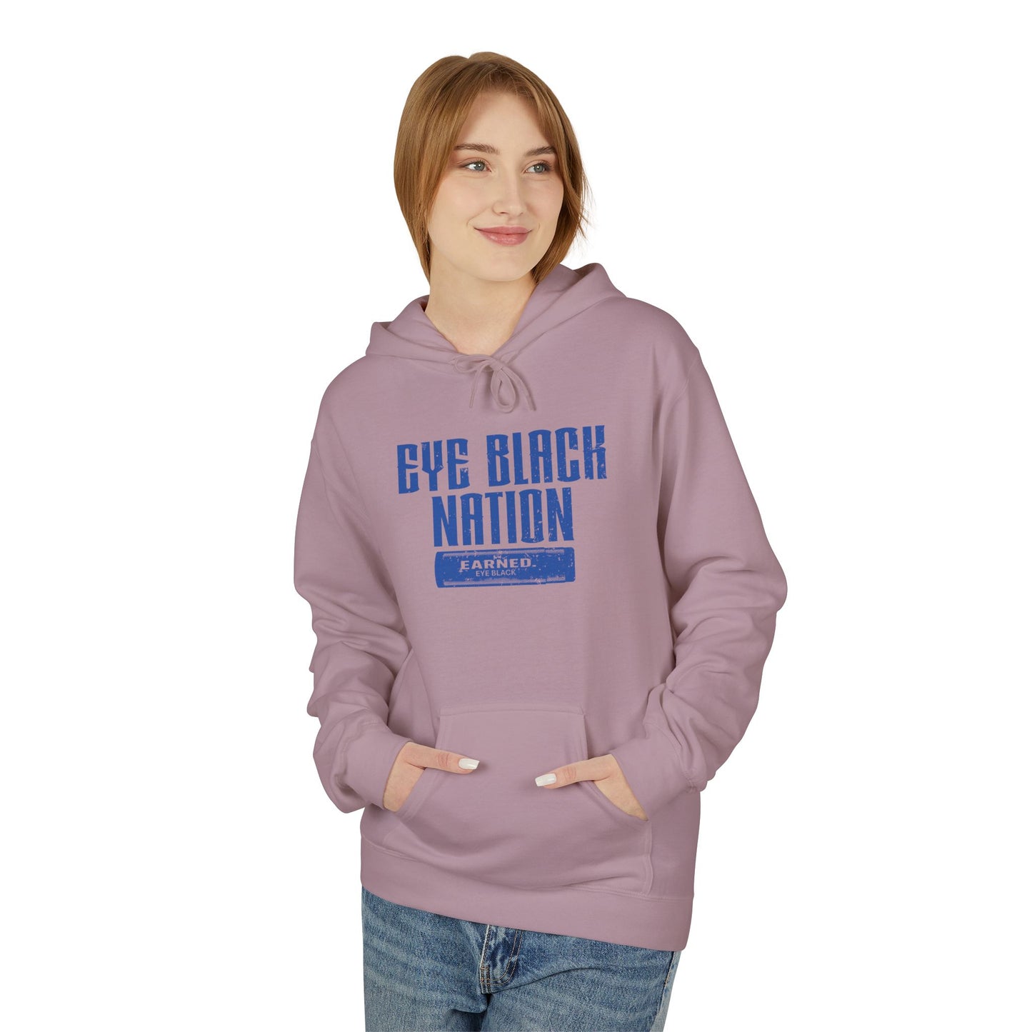 EYE BLACK NATION / WARRIOR Hoodie (Blue Font)
