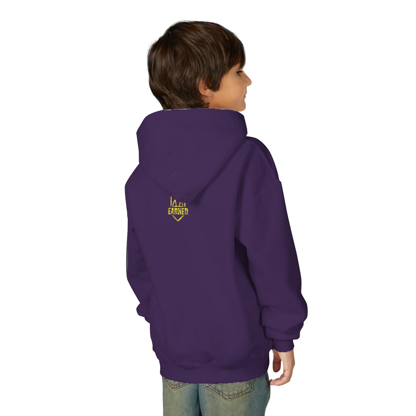 SHOWING UP ADDS UP Youth Hoodie (Yellow Camo Logo)