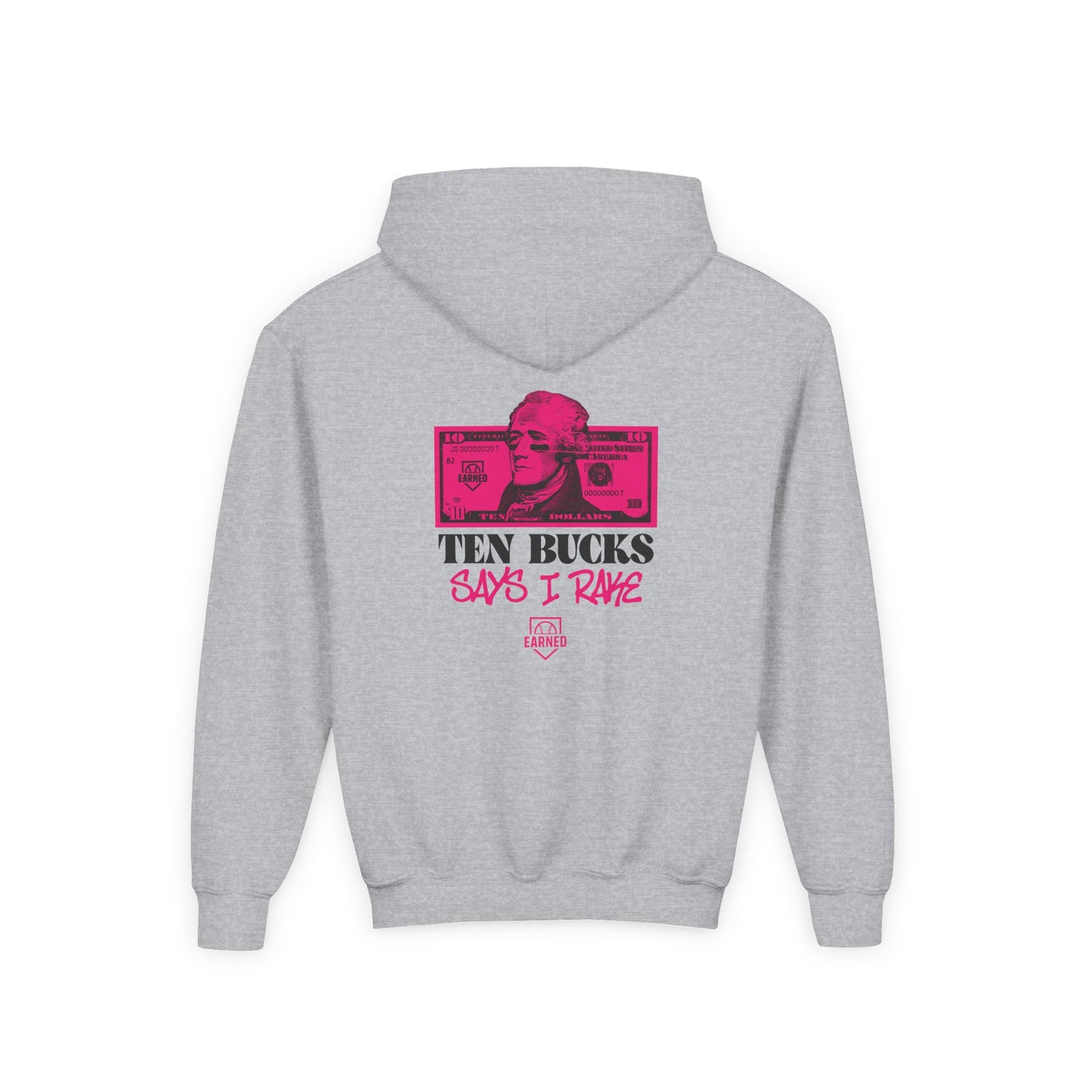 TEN BUCKS SAYS I RAKE Youth Hoodie - AMERICA 250 Collection