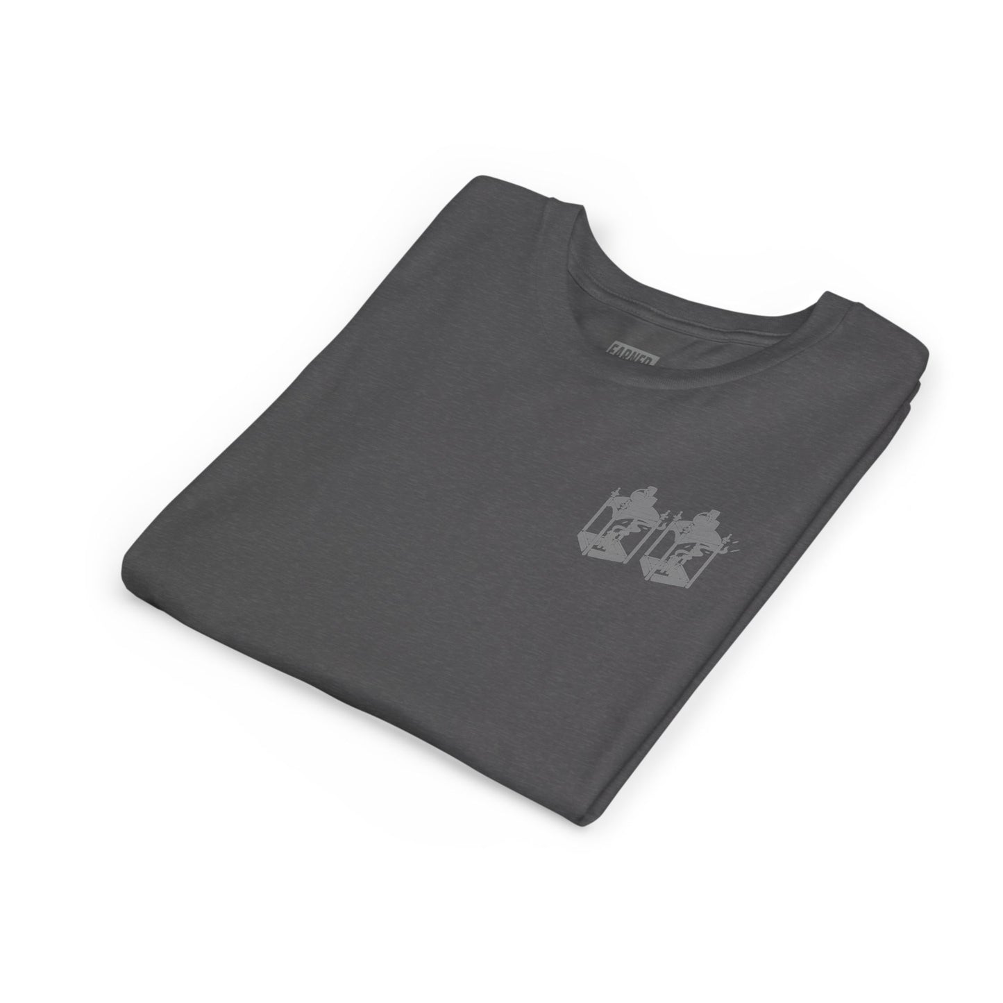 ONE IF BY LAND, TWO IF IT'S A DOUBLE Youth Tee (Paul Revere Grey)