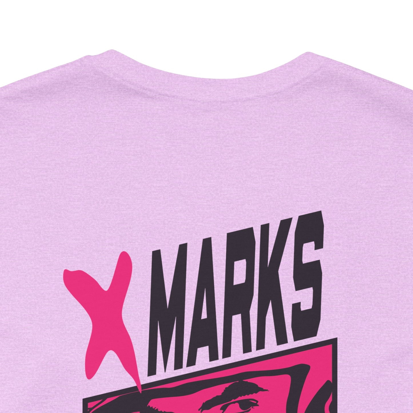 X MARKS THE GRIT Tee (Pink X, Black Font)