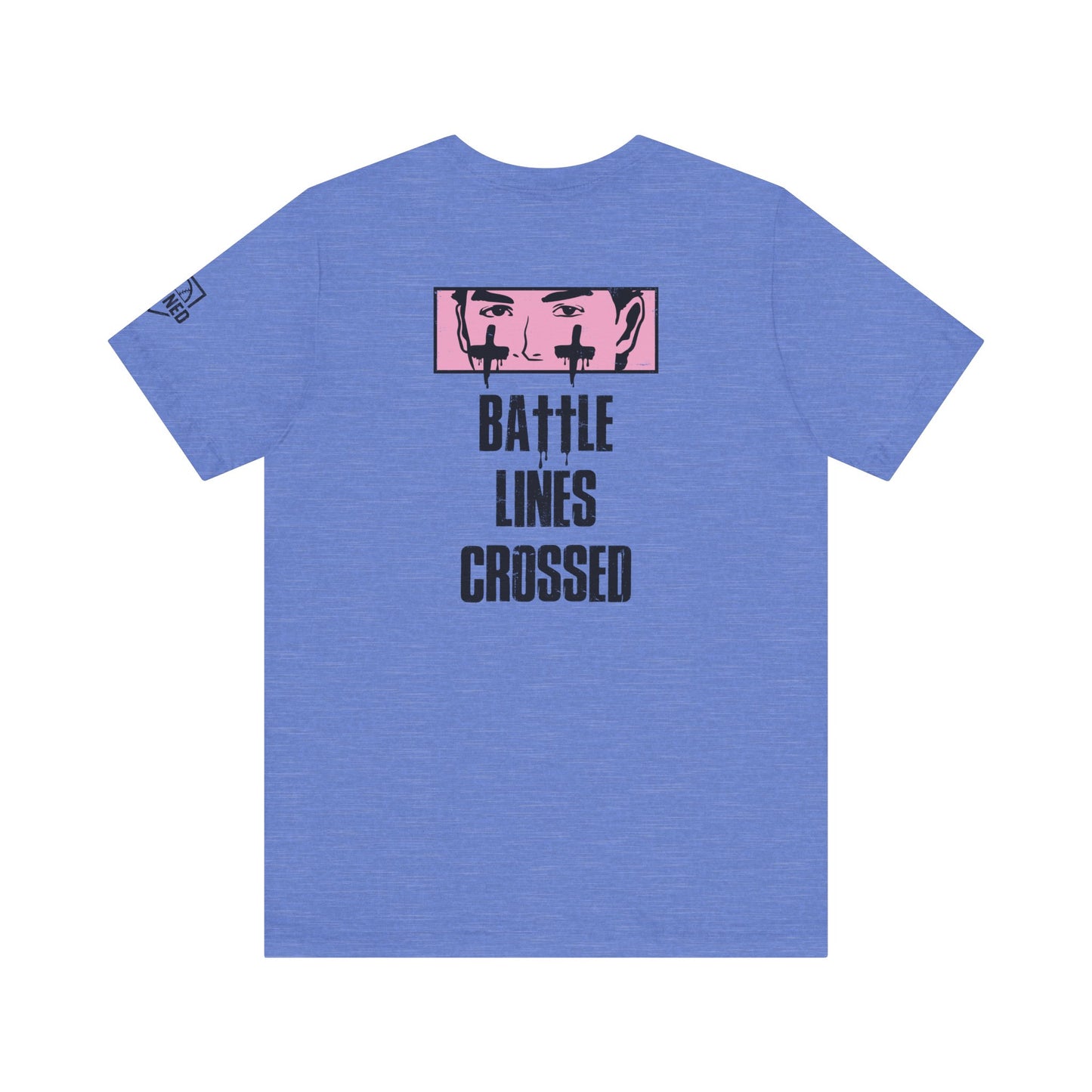 BATTLE LINES CROSSED Tee (Black Font)