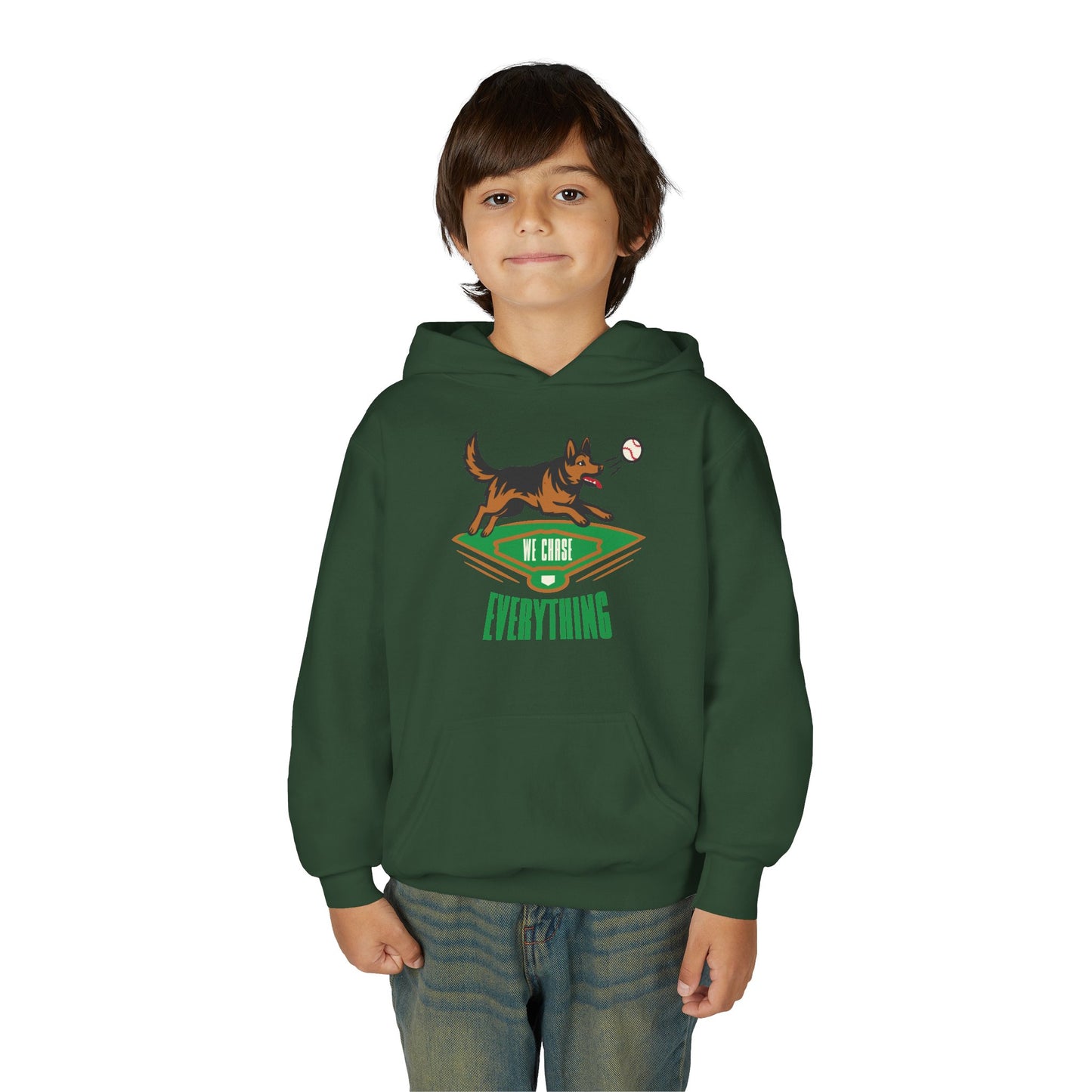 WE CHASE EVERYTHING Youth Hoodie - BARK PARK Collection