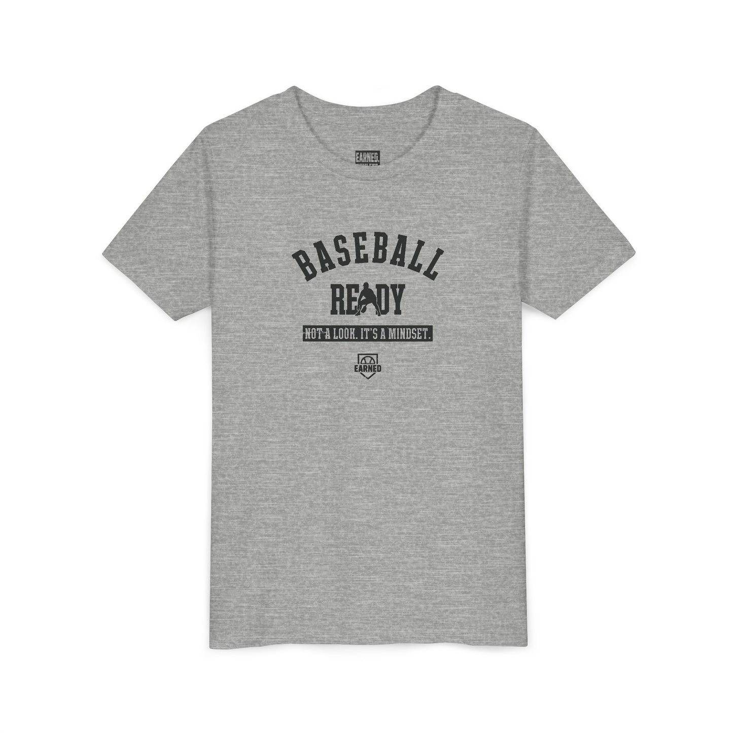 BASEBALL READY Youth Tee (Black Font)