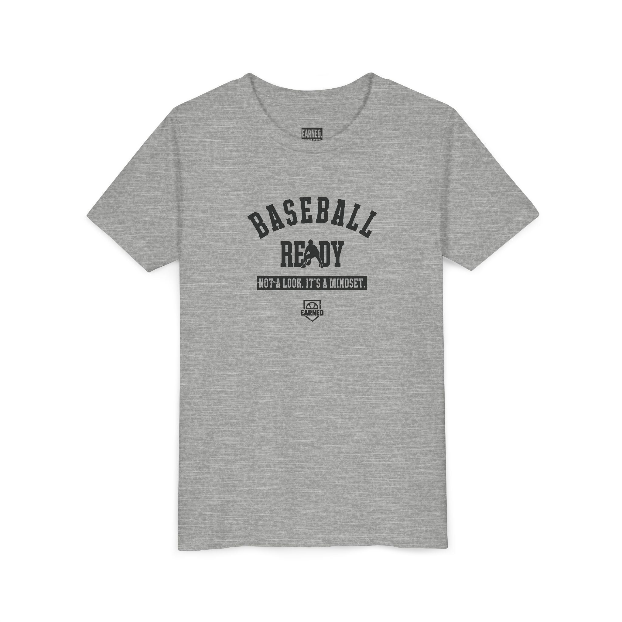 BASEBALL READY Youth Tee (Black Font)