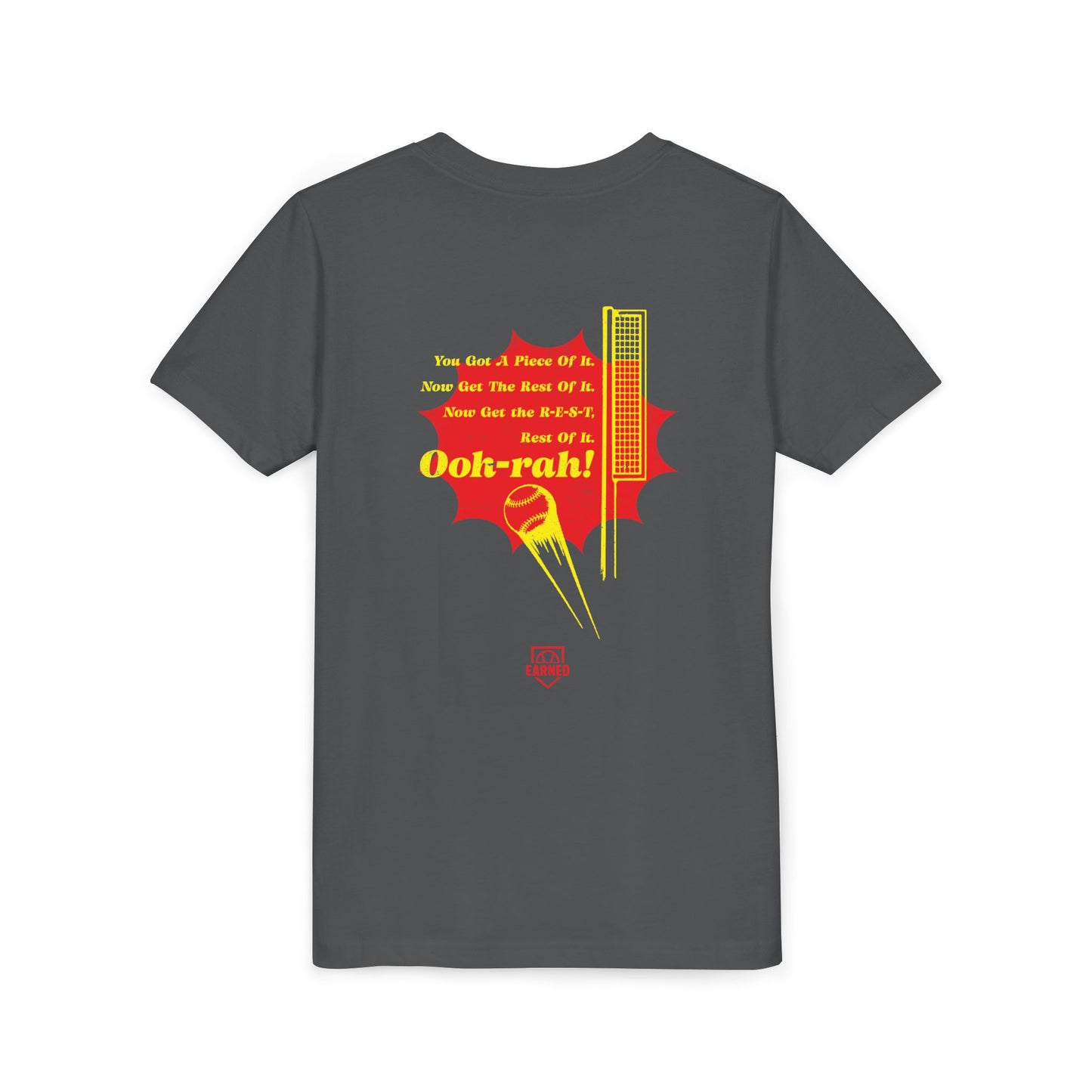 PIECE OF IT Youth Tee (Red Logo) - DUGOUT CHANT Collection