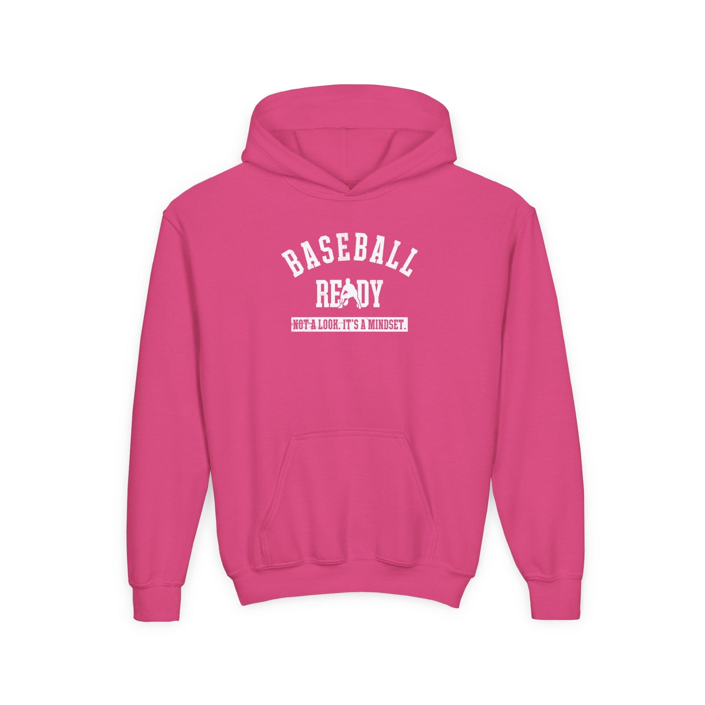 BASEBALL READY Youth Hoodie (White Logo)